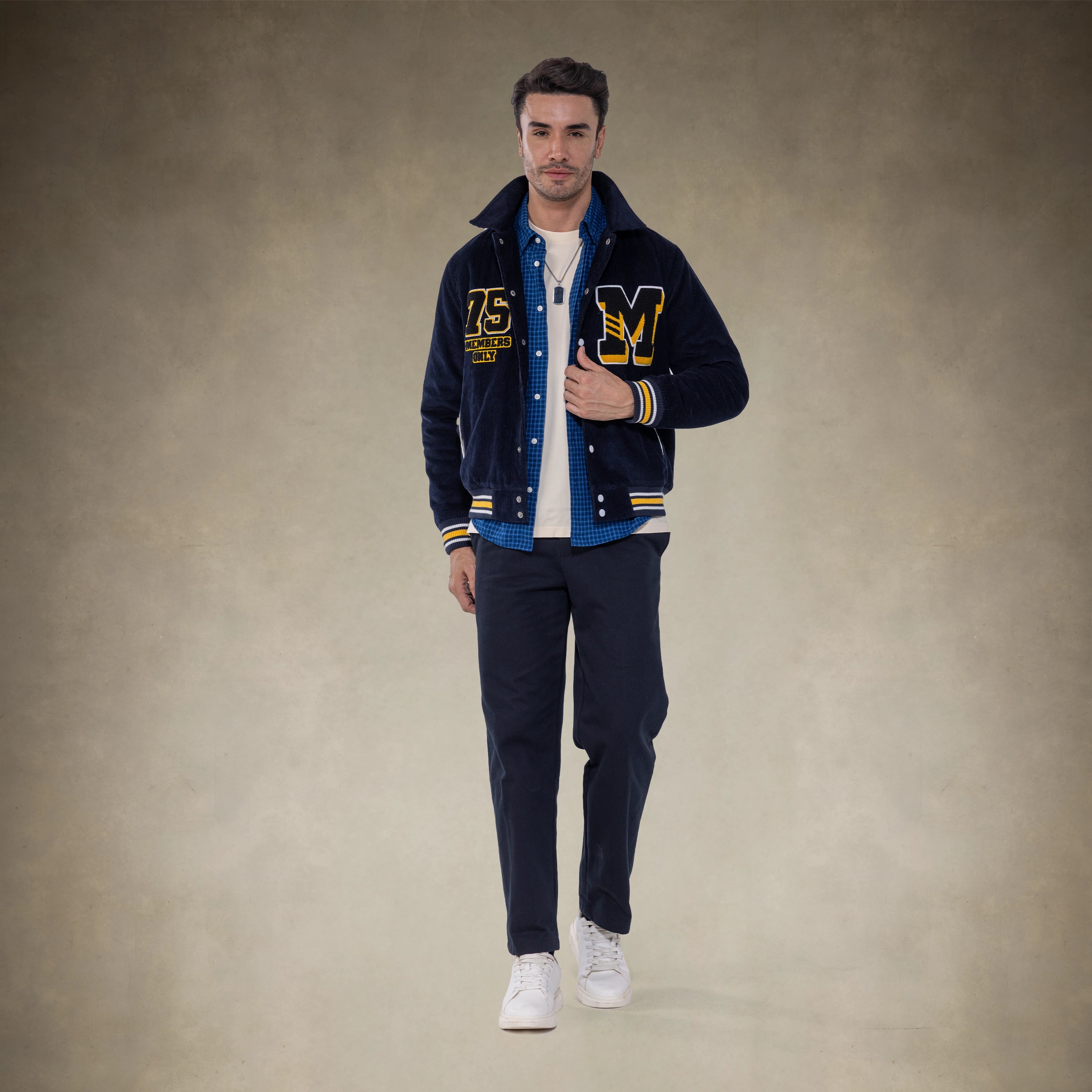 Men's Corduroy Varsity Jacket