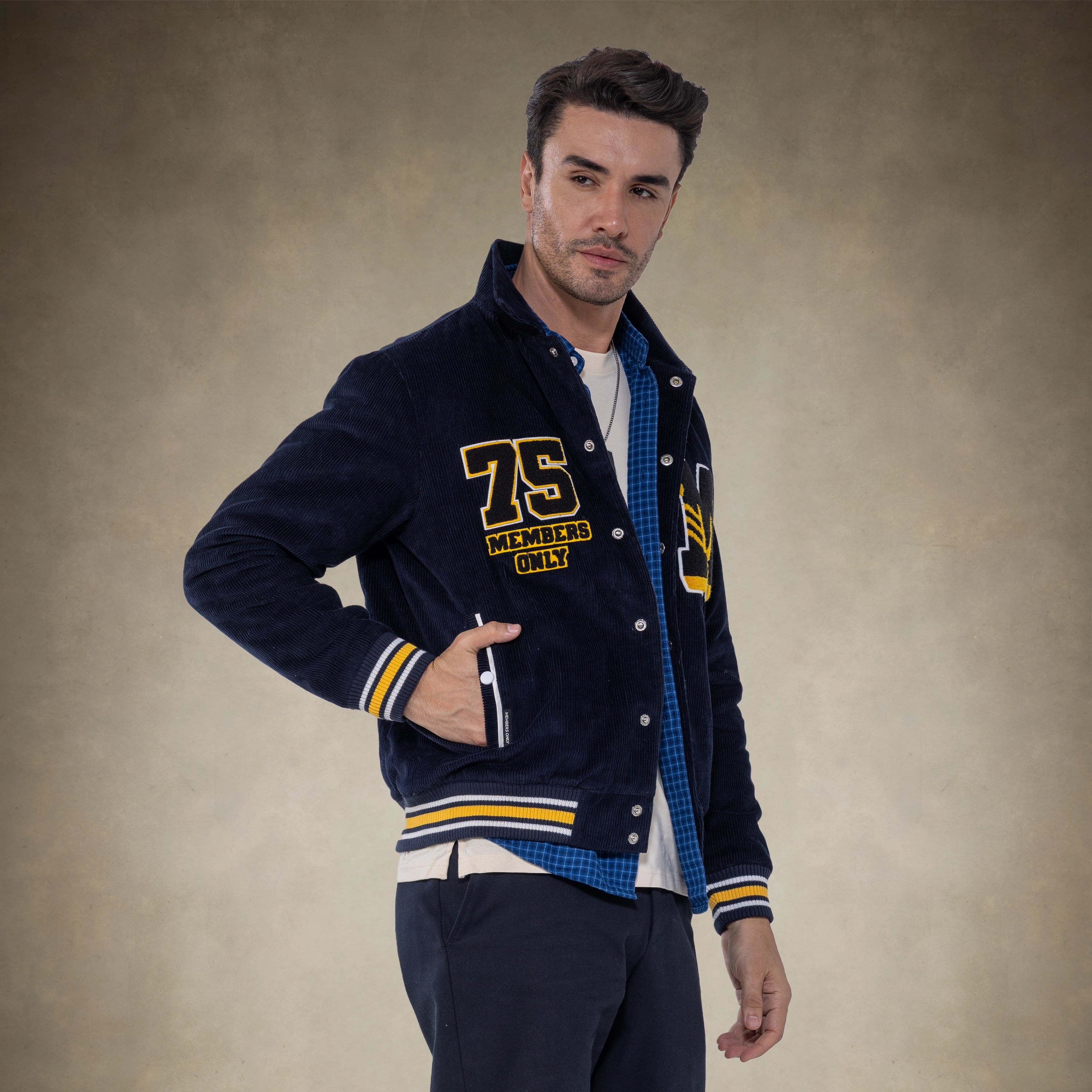 Men's Corduroy Varsity Jacket