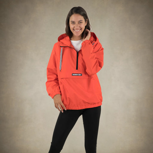 Women's Solid Popover Windbreaker Jacket