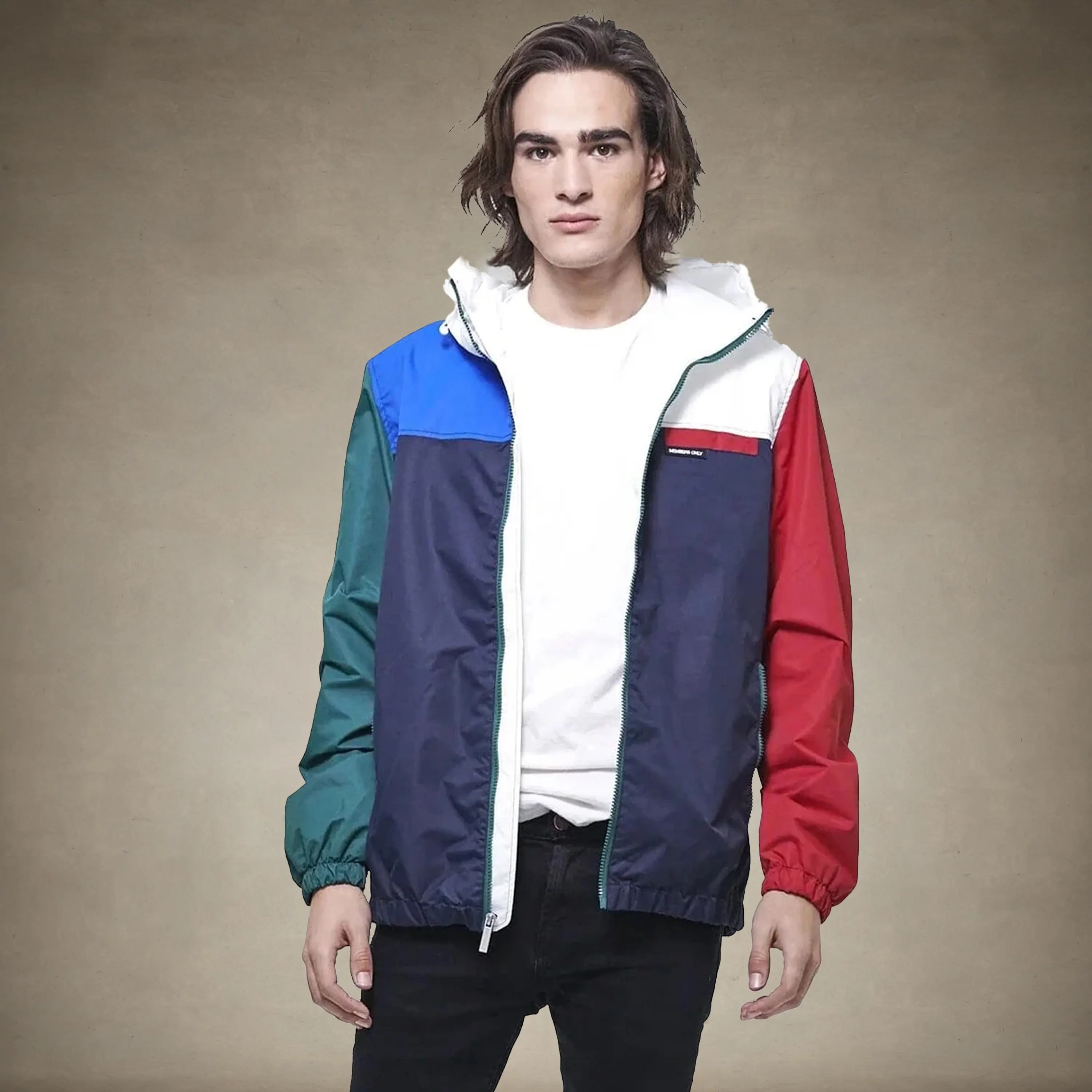 Men's Color Block Windbreaker Jacket - FINAL SALE