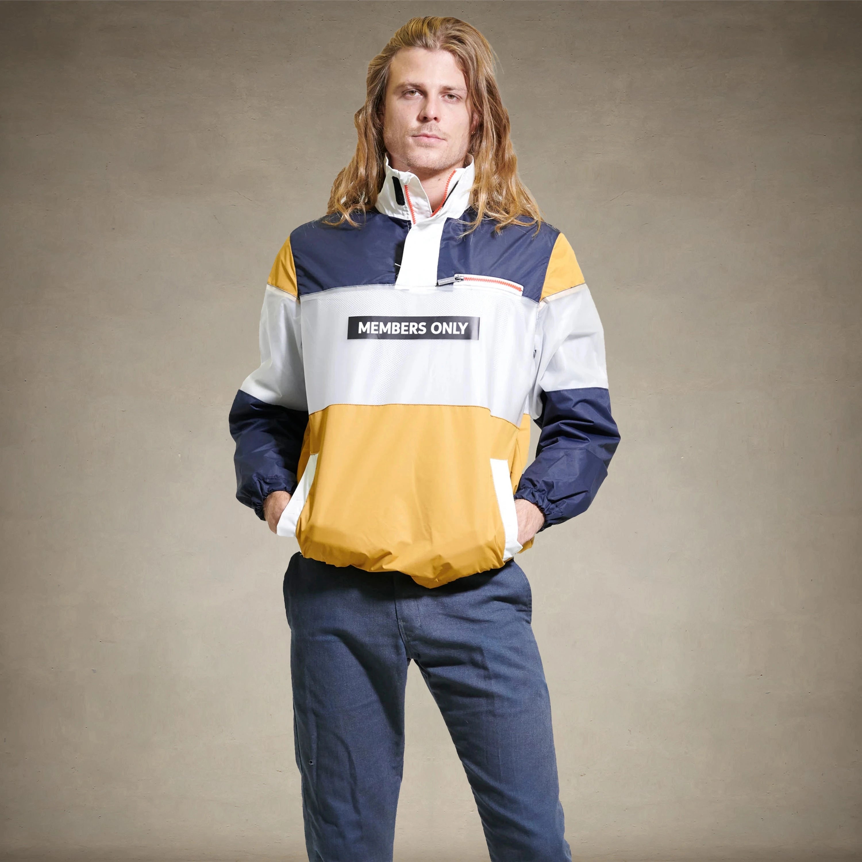 Men's Color and Translucent Block Jacket - FINAL SALE Men's Jackets Members Only®