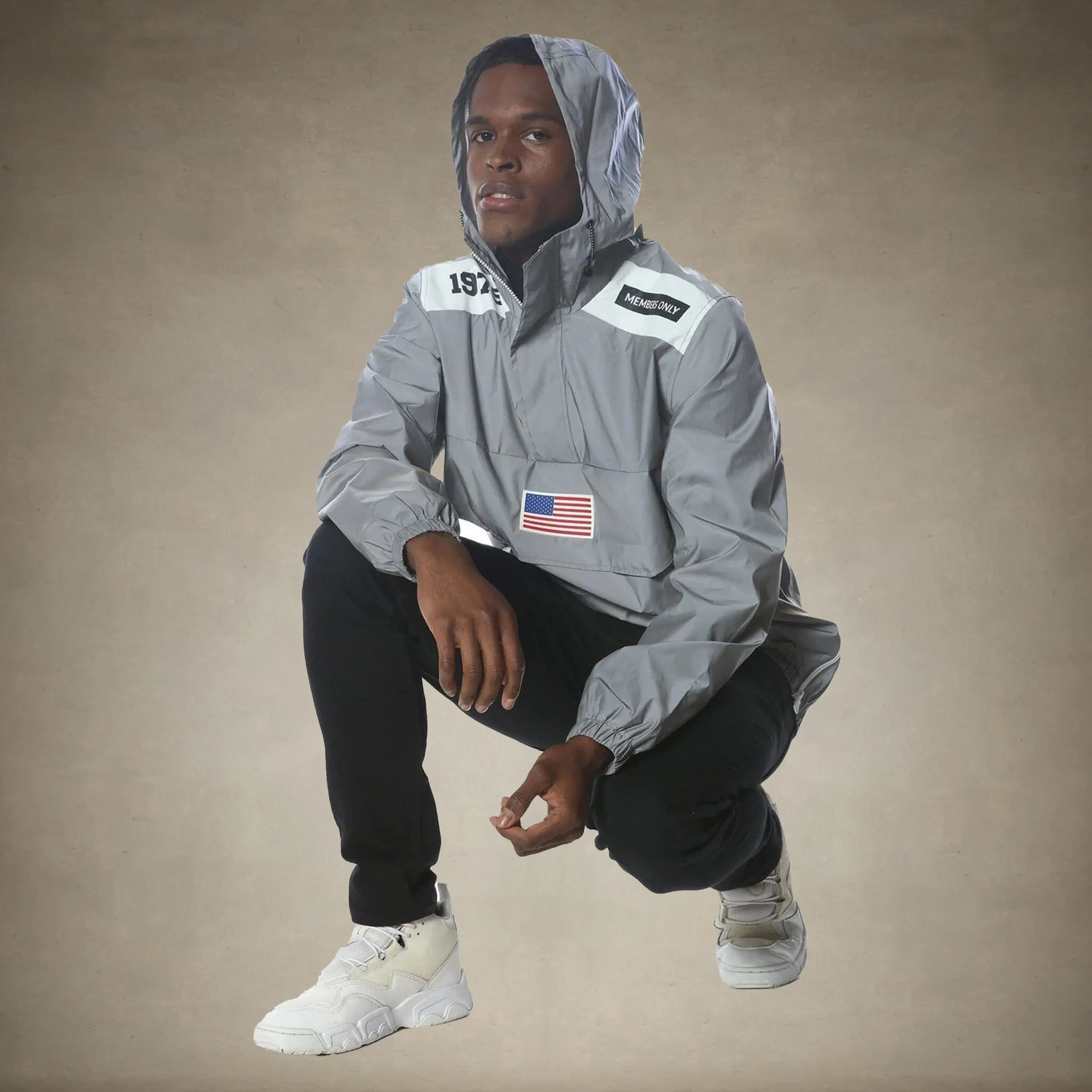 Men's Reflective Windbreaker Jacket - FINAL SALE