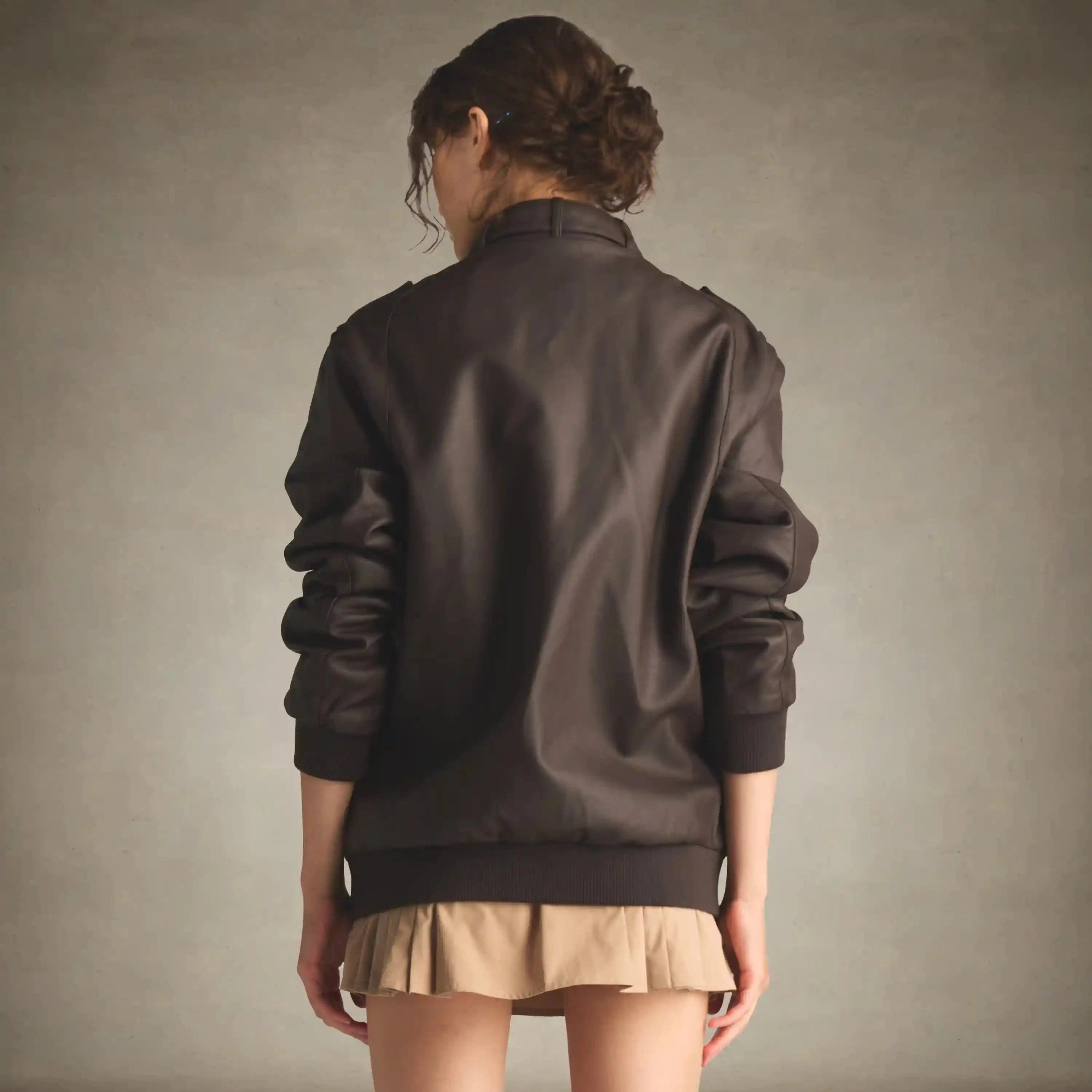 Women's Faux Leather Iconic Racer Oversized Jacket Women's Iconic Jacket Members Only®