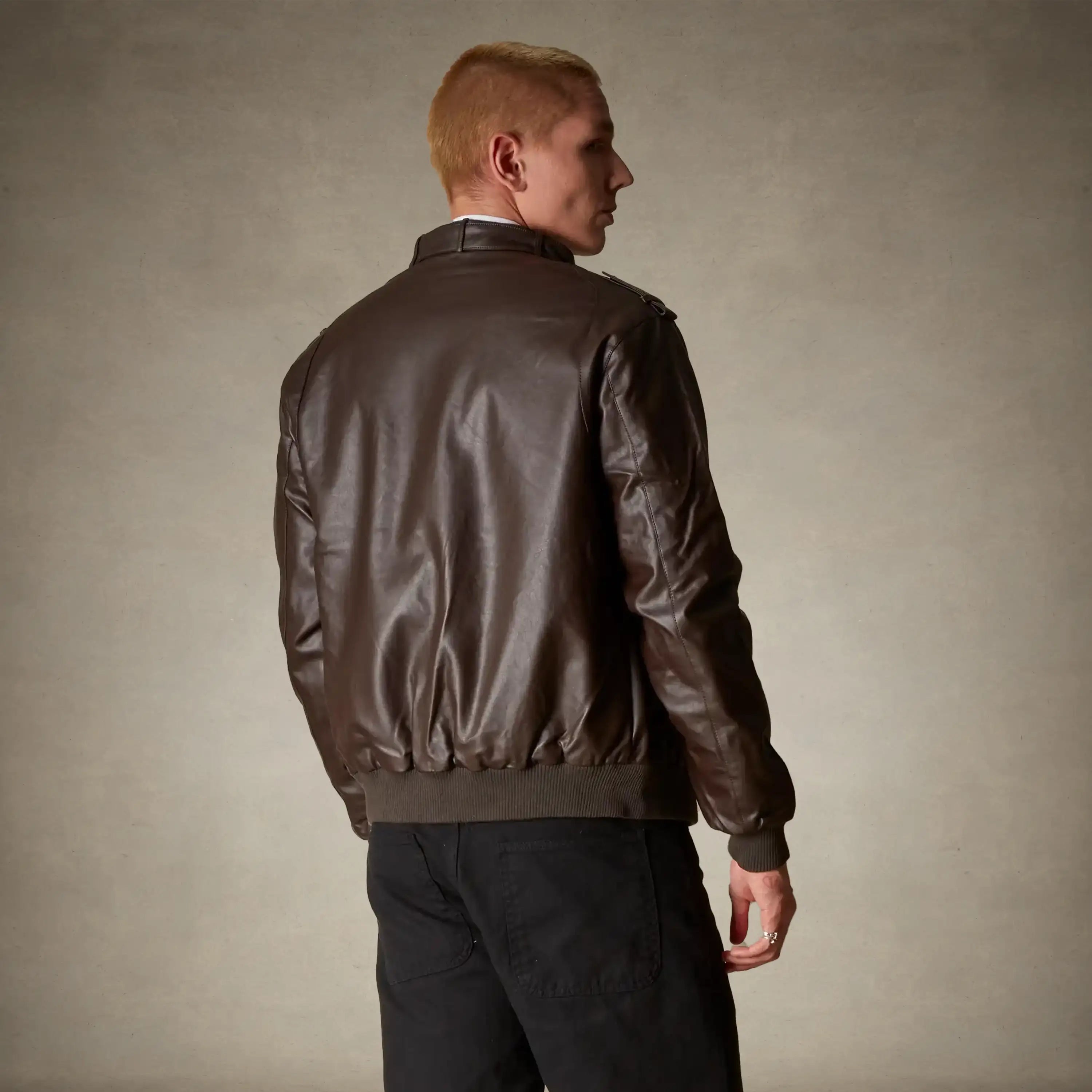 Men's Faux Leather Iconic Racer Jacket