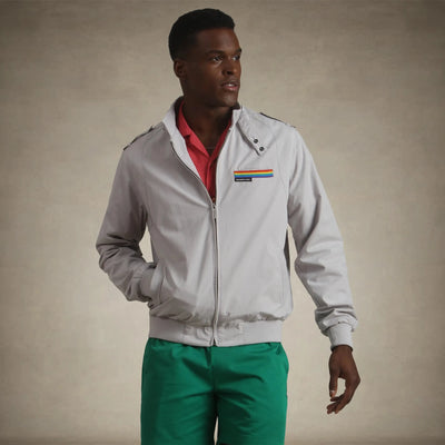 BOBBI Iconic Racer Jacket Men's Iconic Jacket Members Only® Light Grey X-Small