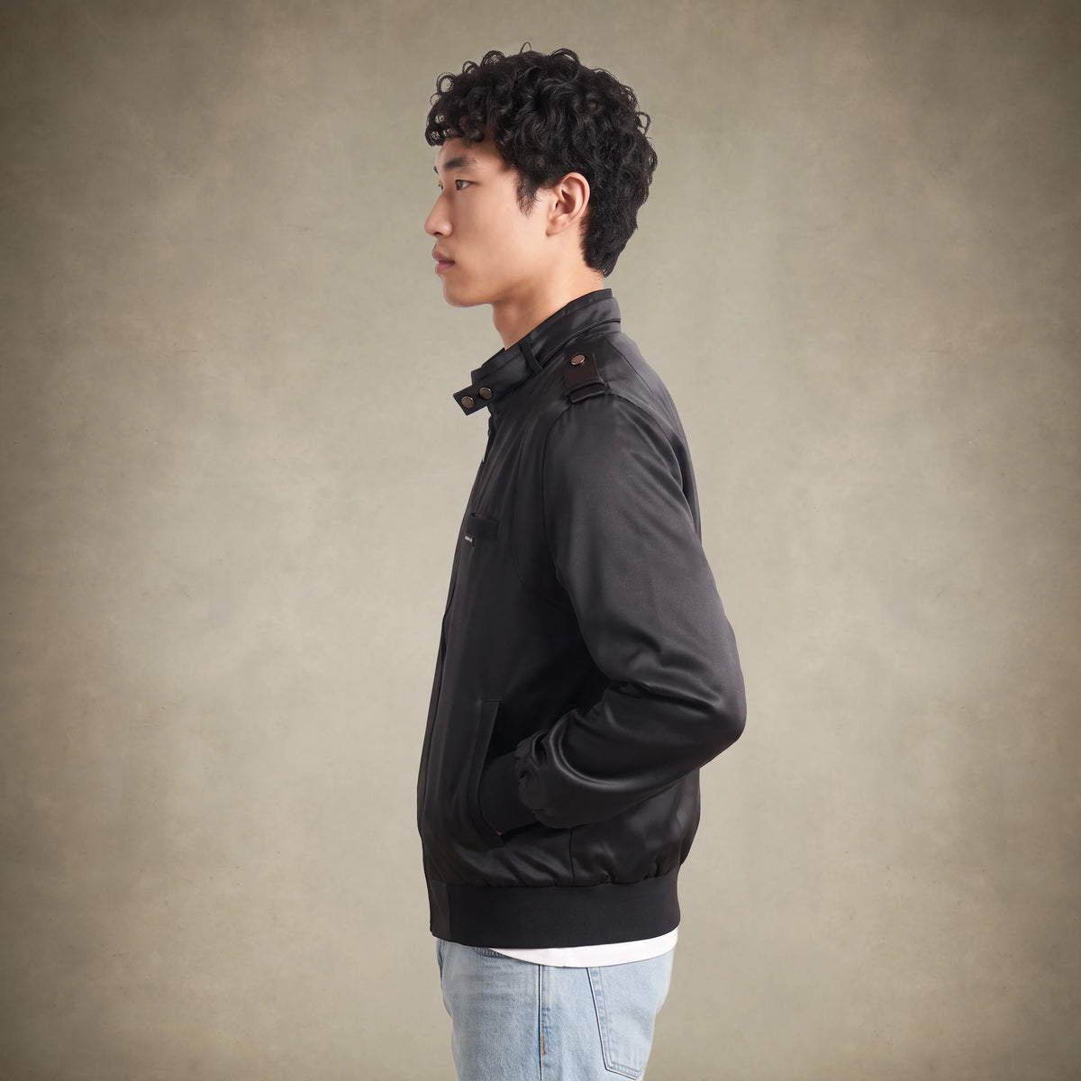 Men's Classic Satin Iconic Racer Jacket