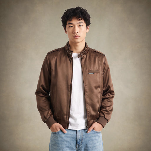 Men's Classic Satin Iconic Racer Jacket