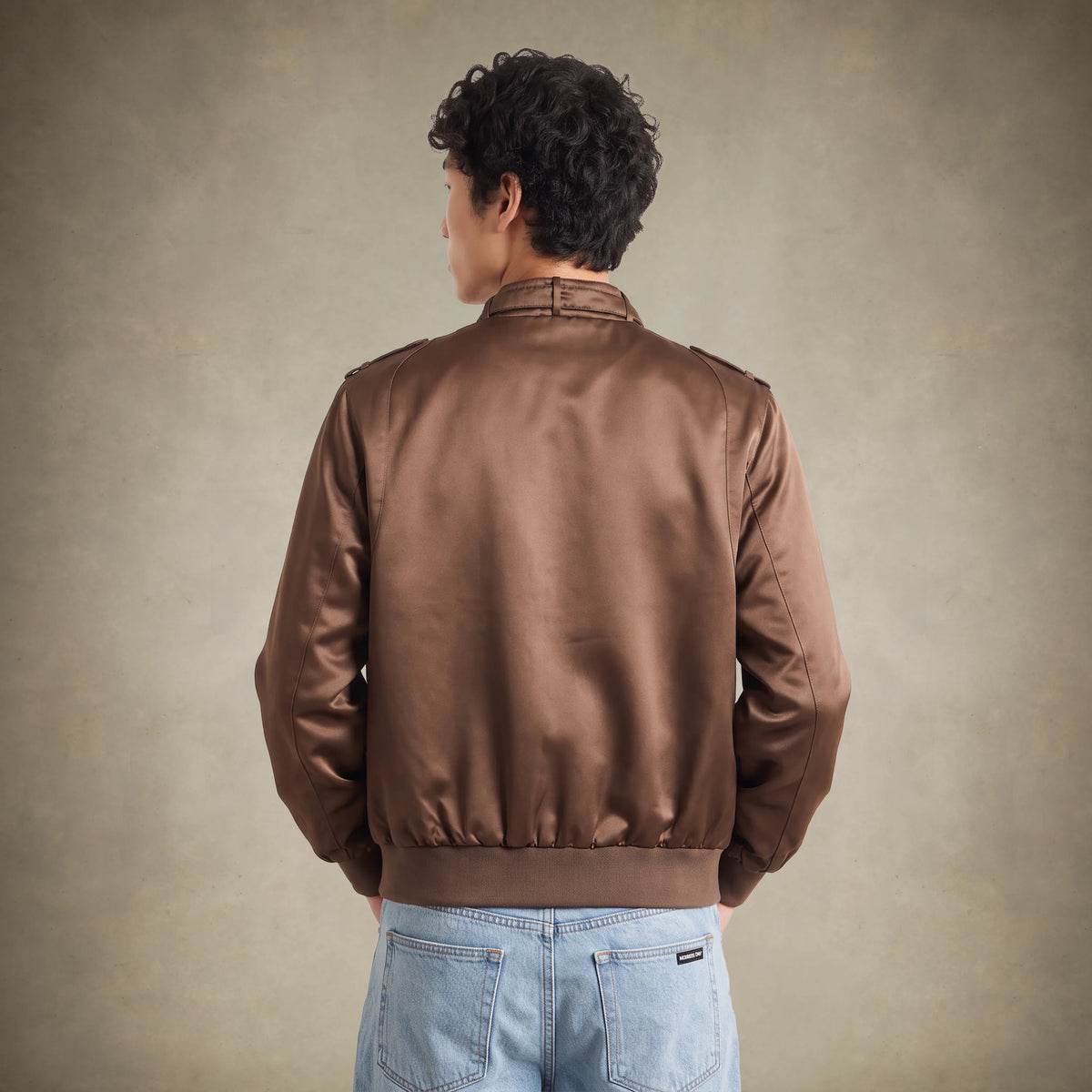 Men's Classic Satin Iconic Racer Jacket