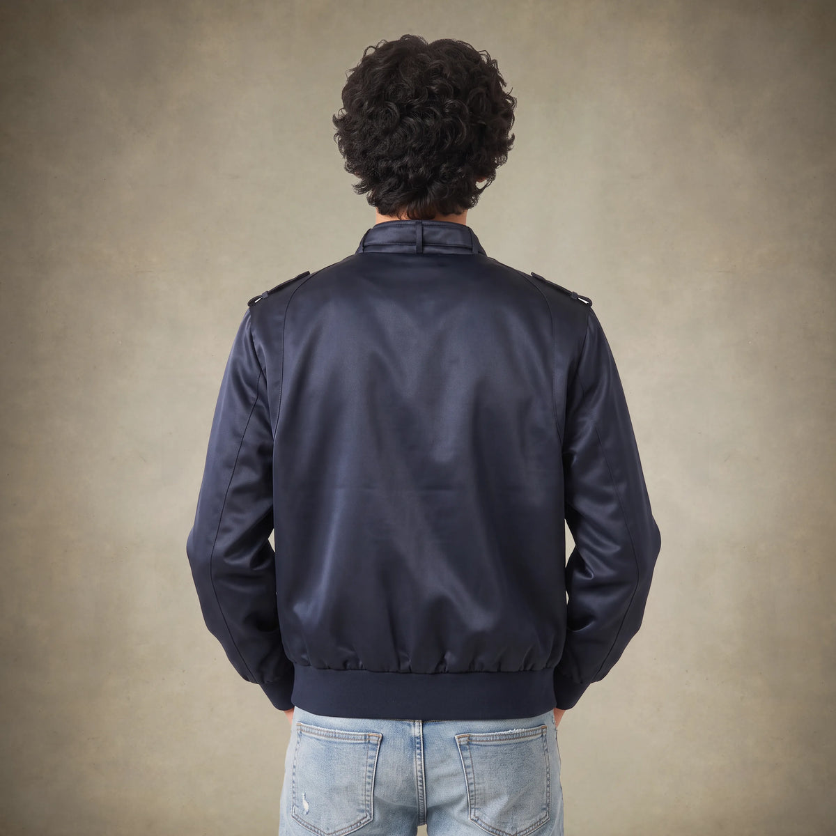 Men's Classic Satin Iconic Racer Jacket