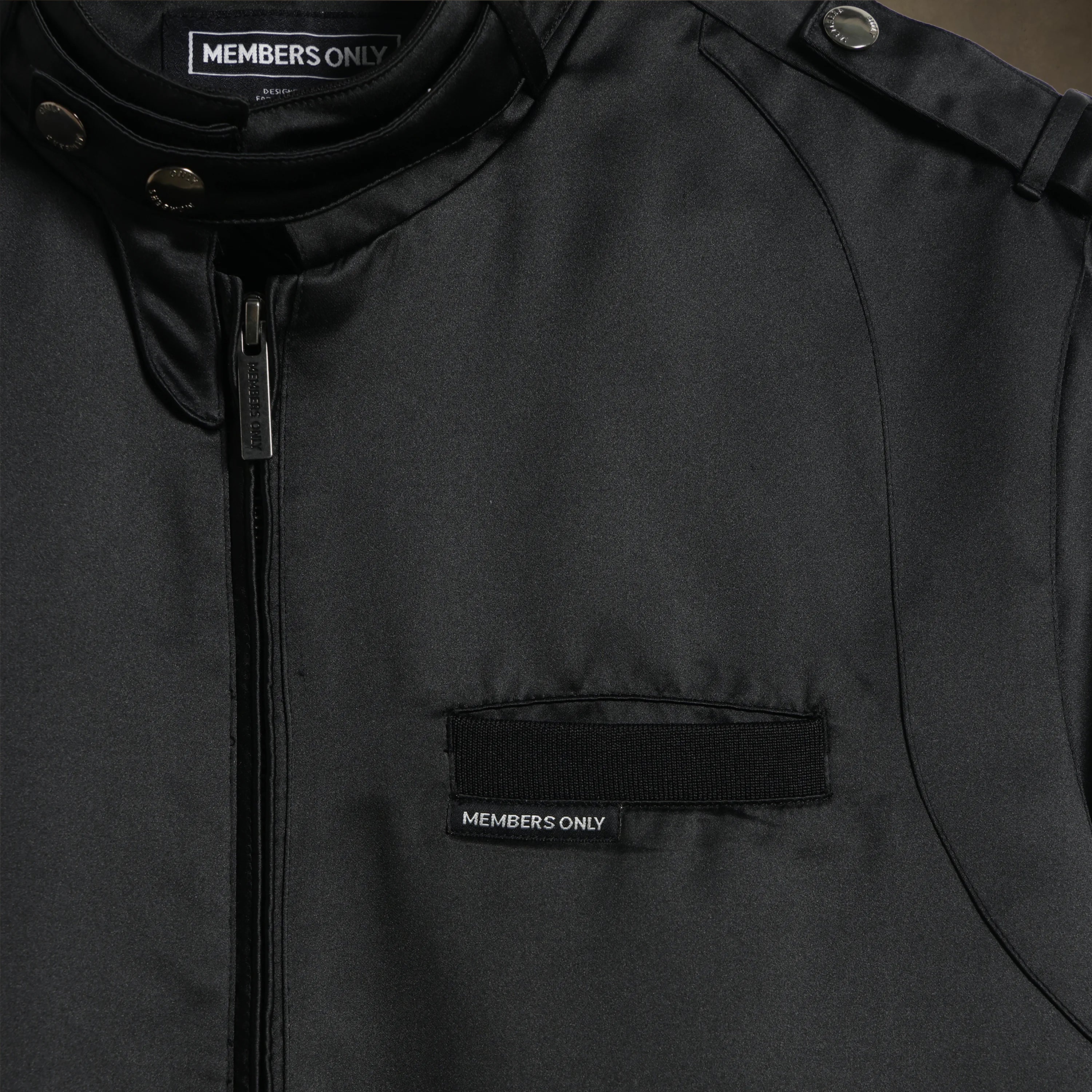 Men's Classic Satin Iconic Racer Jacket