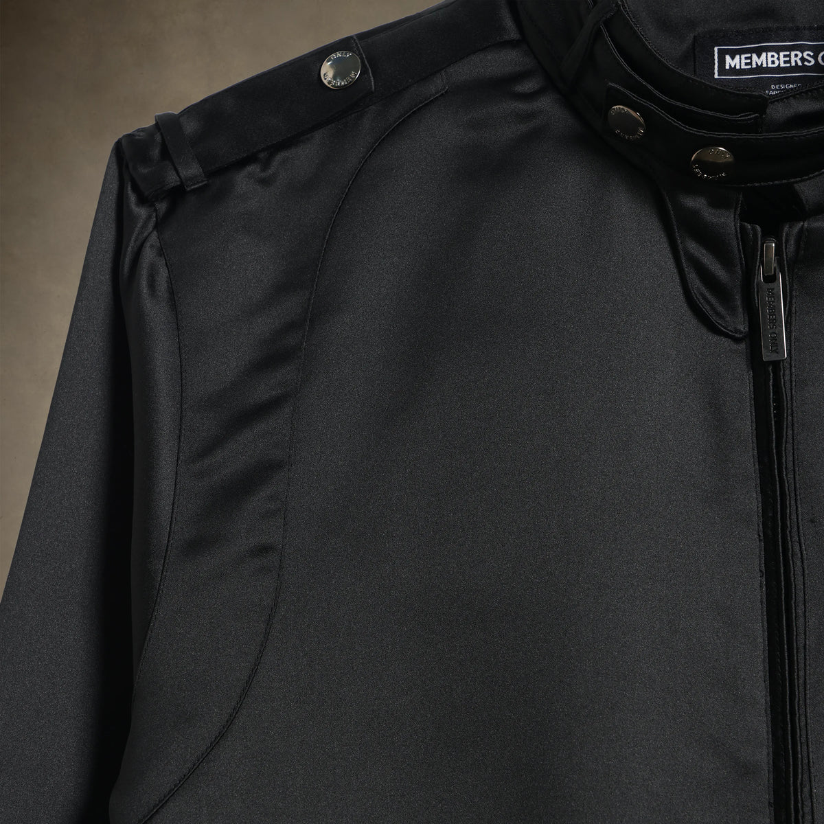 Men's Classic Satin Iconic Racer Jacket