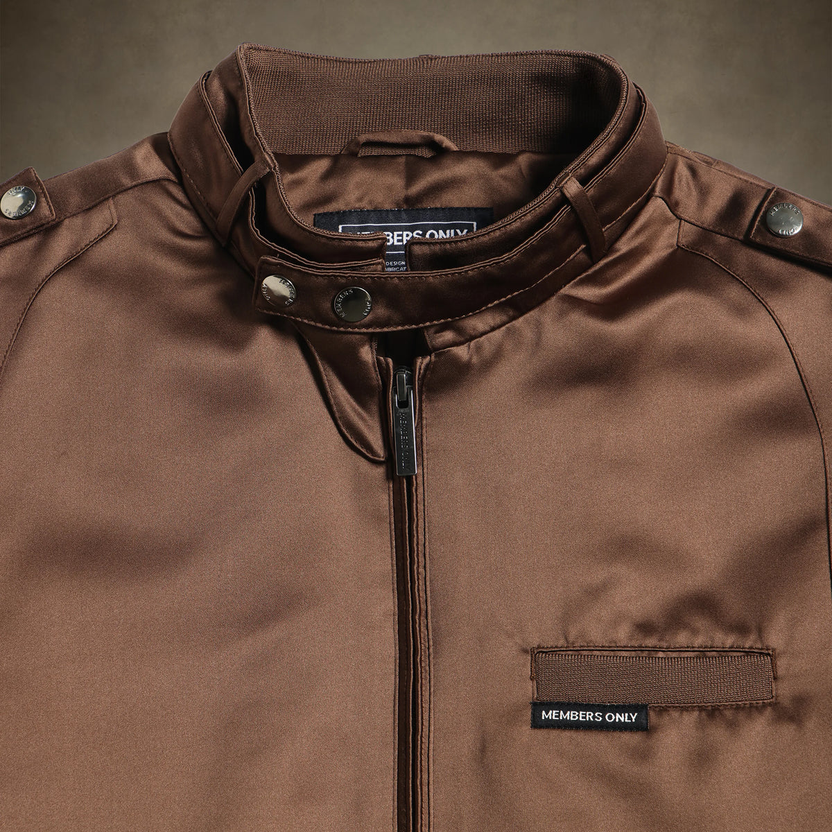 Men's Classic Satin Iconic Racer Jacket
