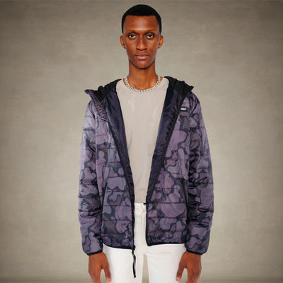 Men's Solid Packable Jacket - FINAL SALE Men's Jackets Members Only® Black Camo Small