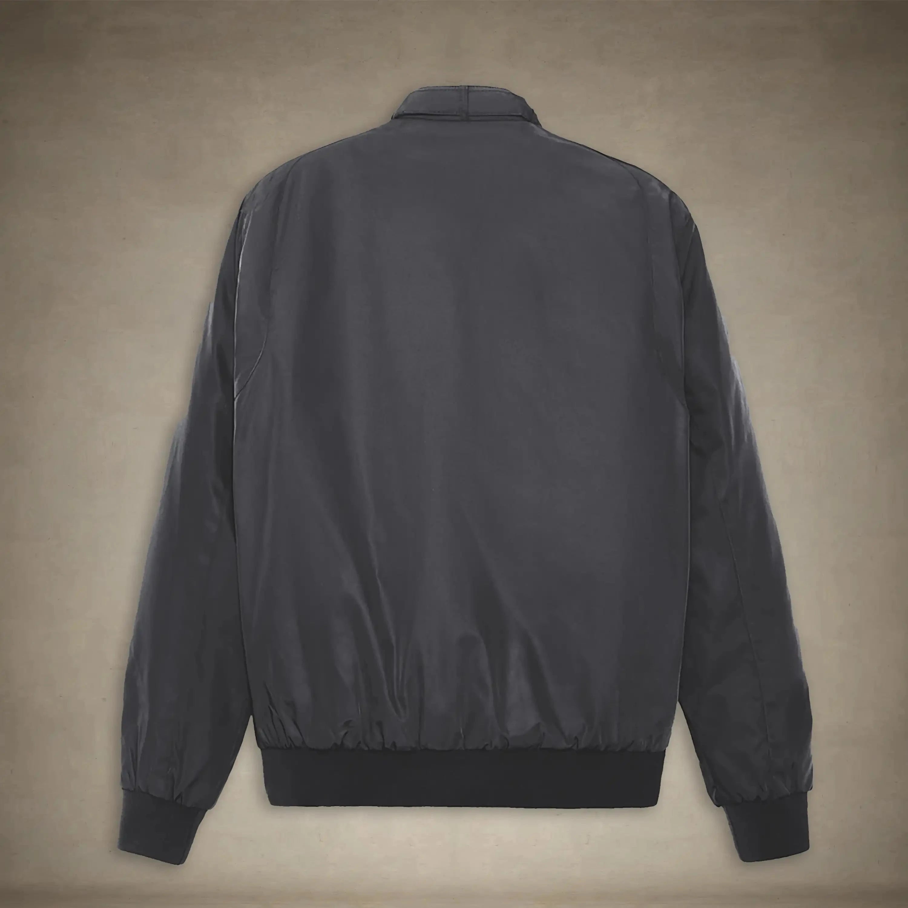 members only iconic racer quilted lining jacket for men small charcoal