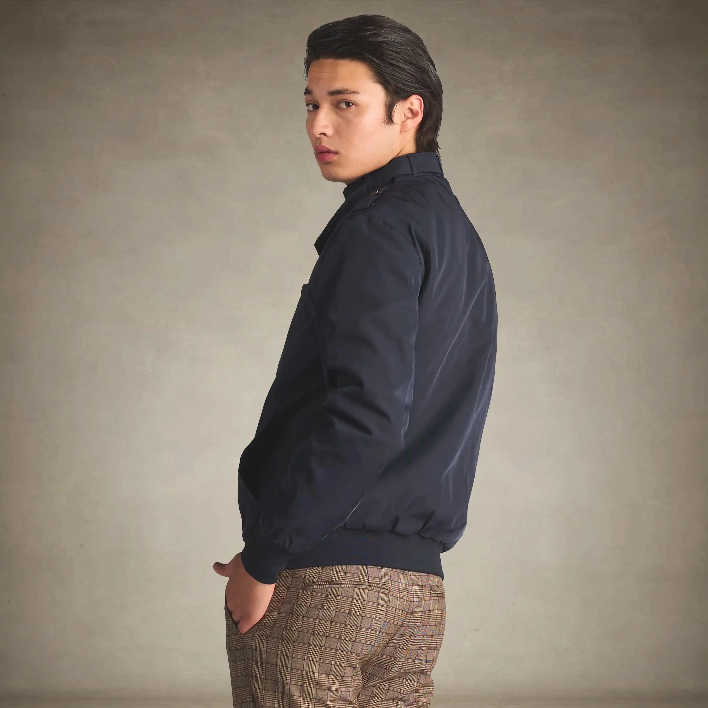 members only men's iconic racer jackets small navy