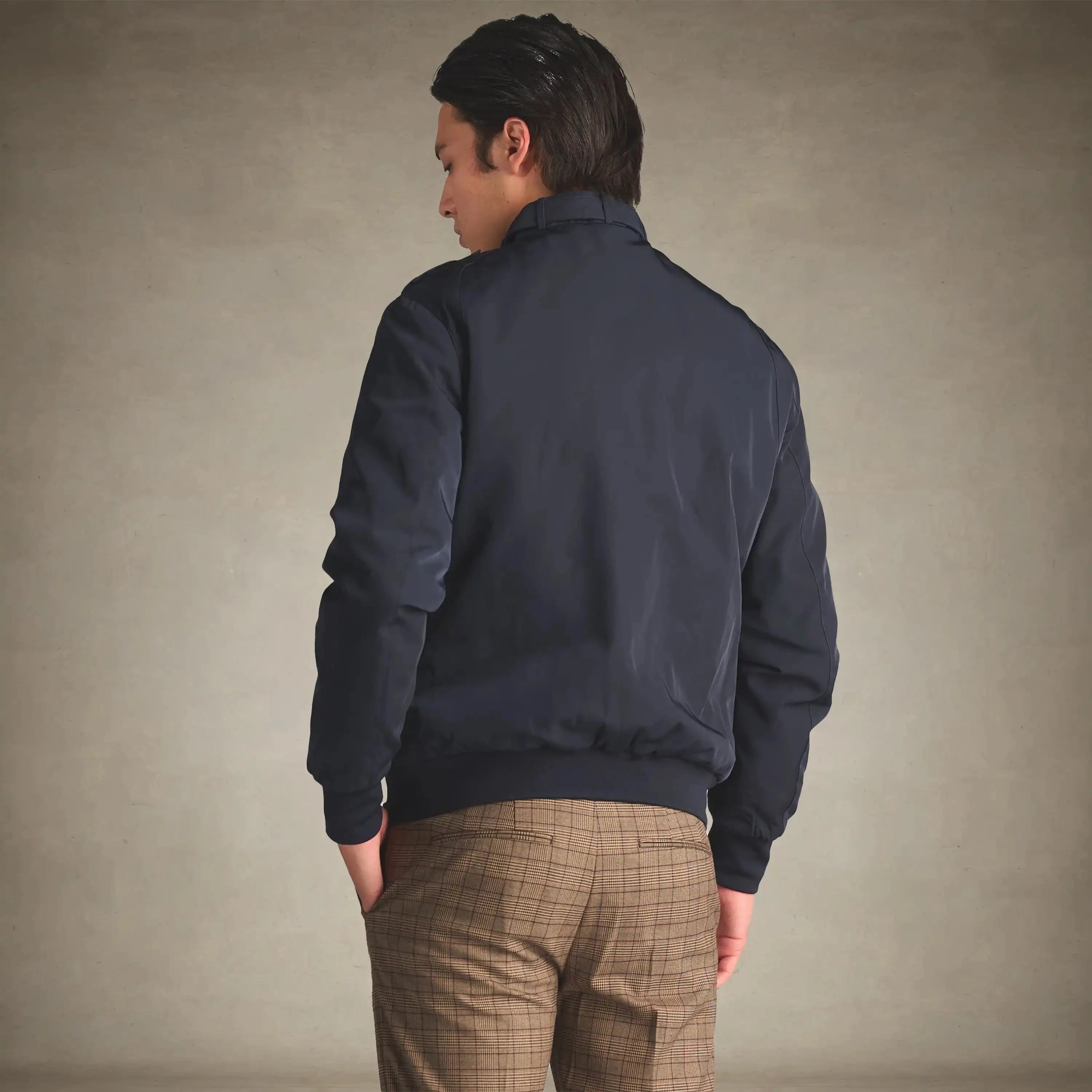 members only quilted iconic racer jackets for men navy