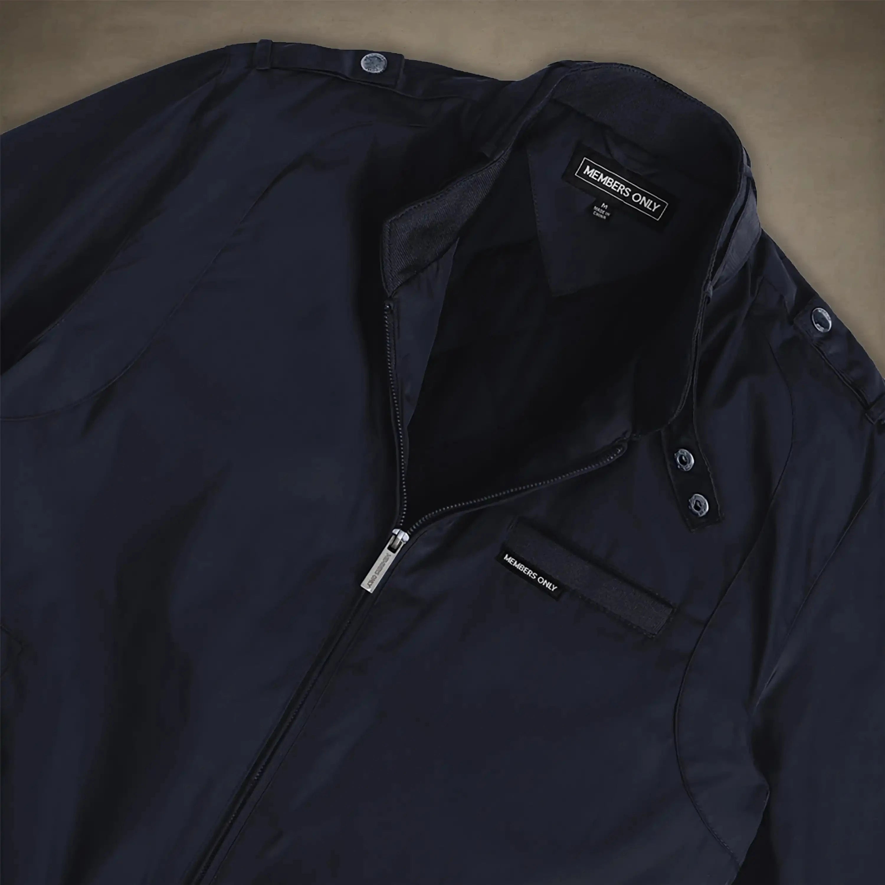 members only quilted iconic racer jackets for men navy