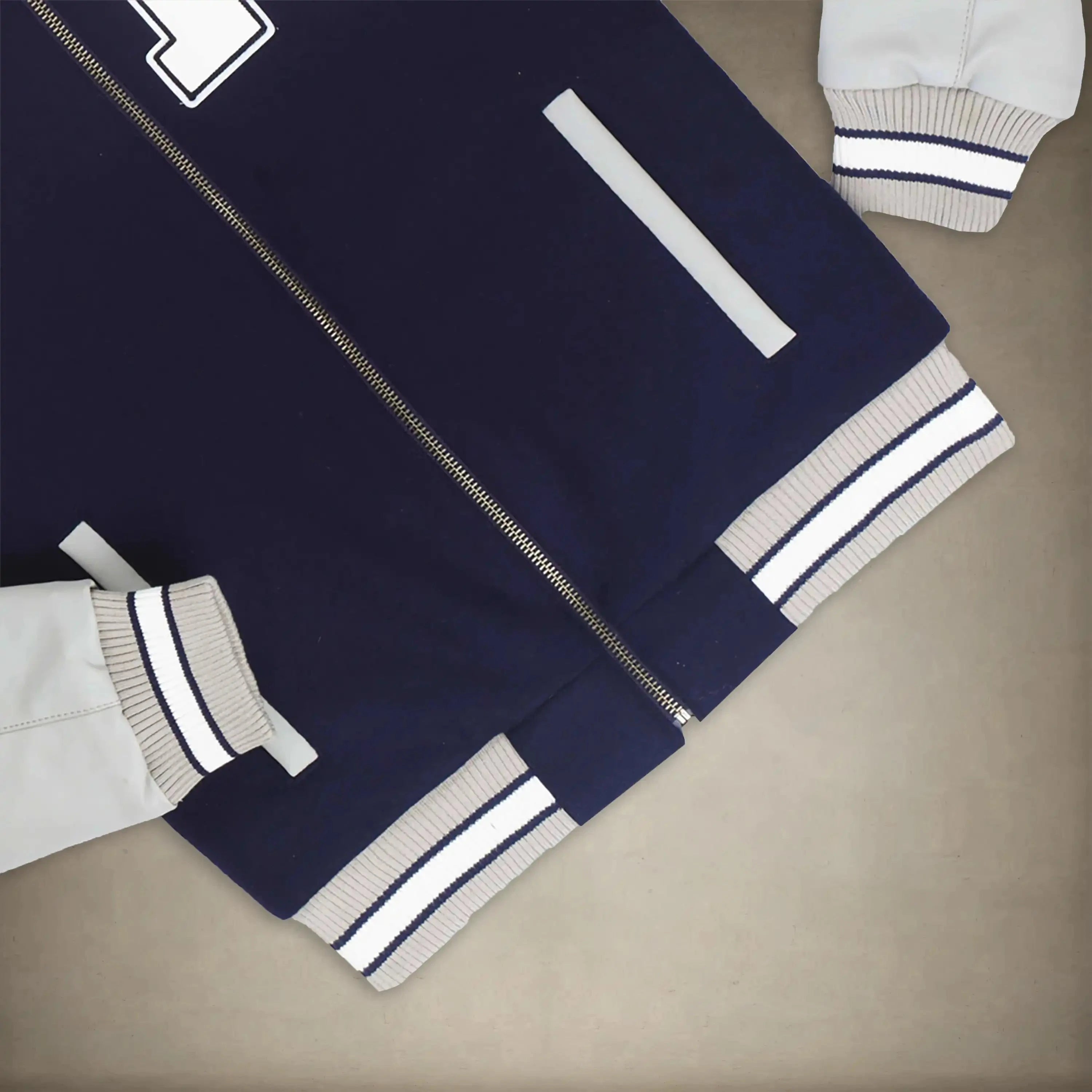 members only men's navy varsity jacket