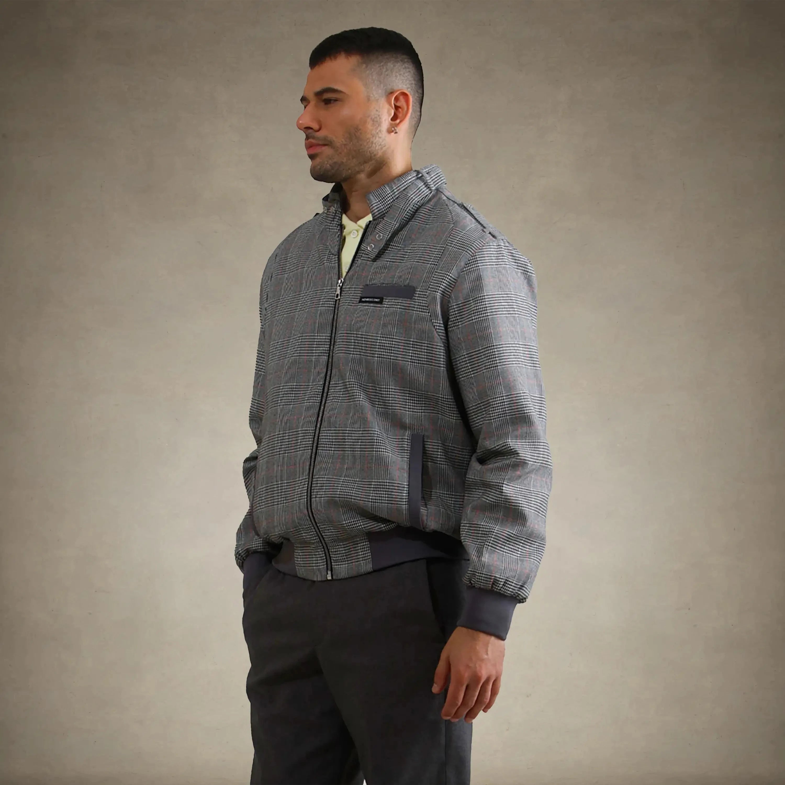 Men's Anderson Glen Plaid Iconic Racer Jacket Men's Iconic Jacket Members Only®