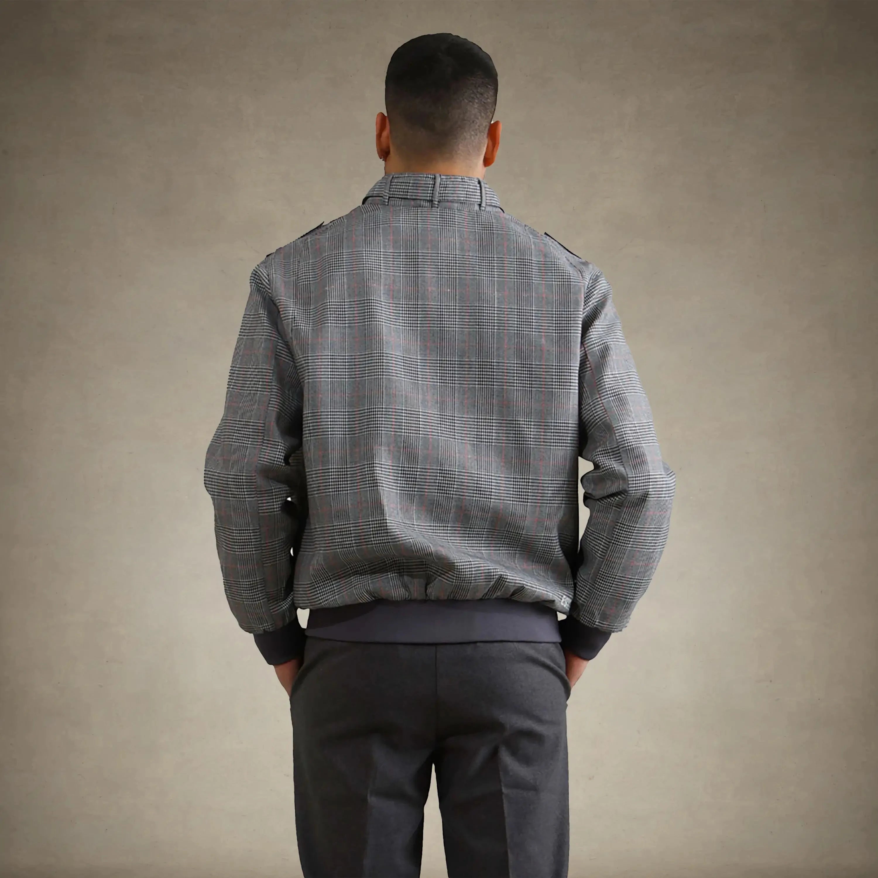 Men's Anderson Glen Plaid Iconic Racer Jacket Men's Iconic Jacket Members Only®