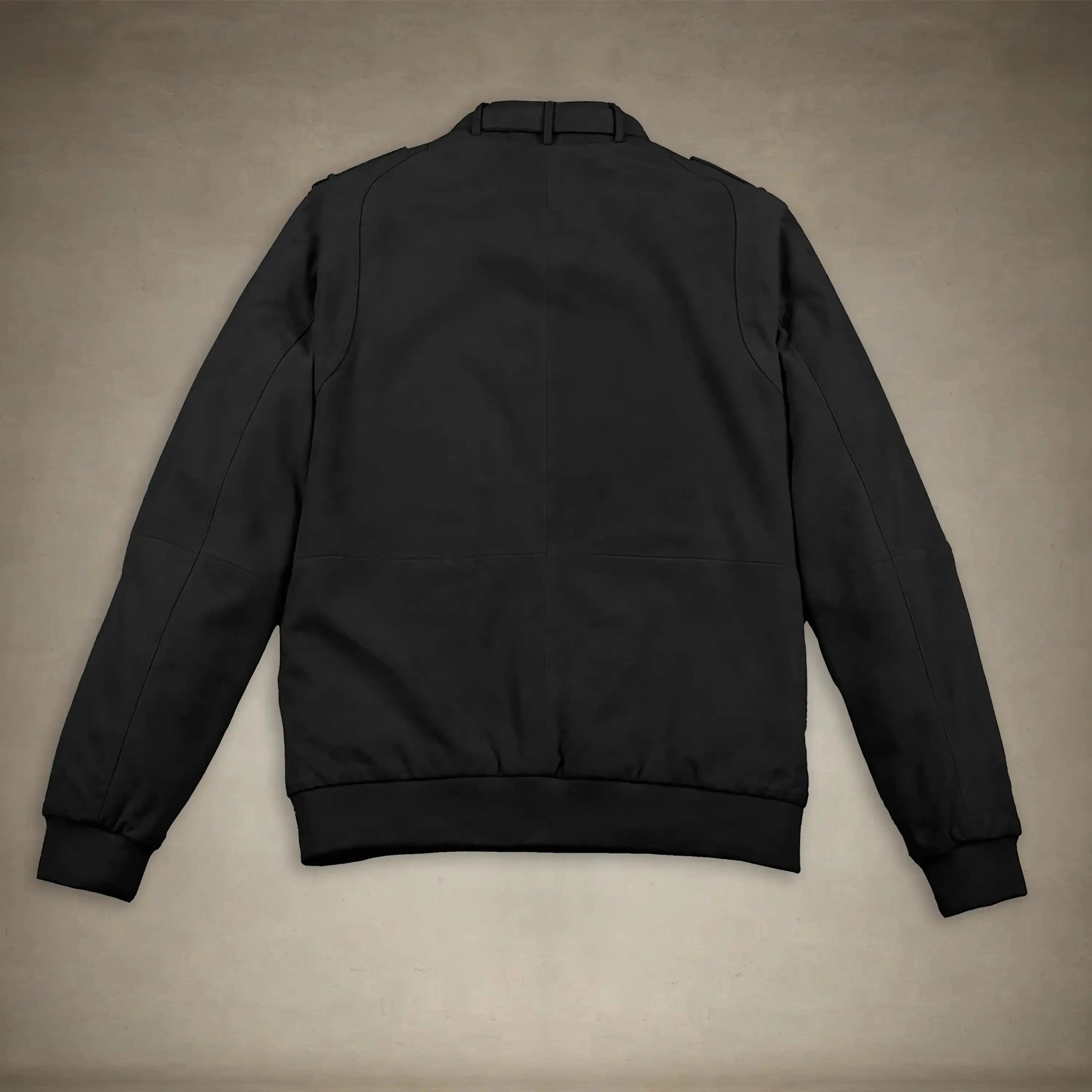 members only soft suede iconic black leather jacket for men