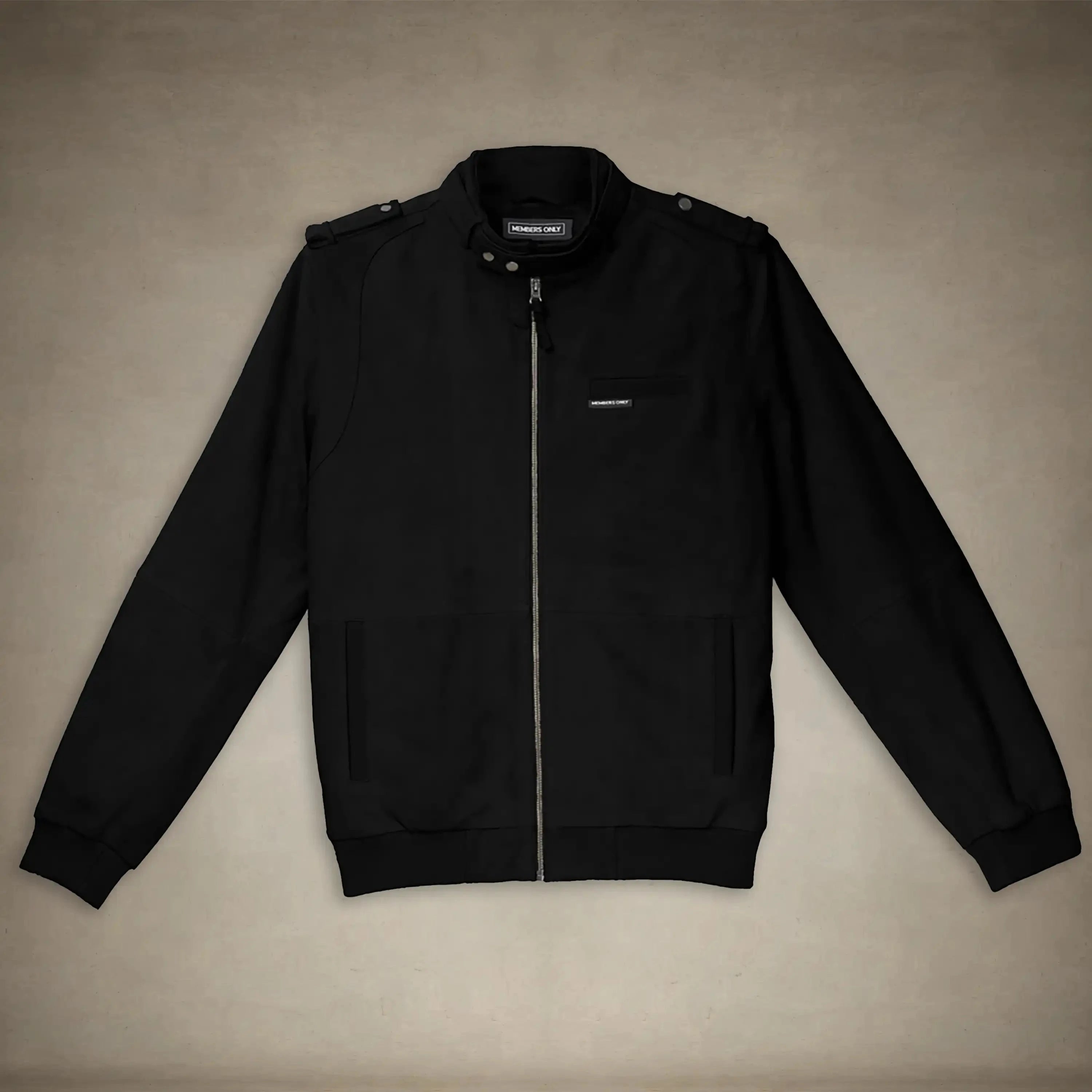 members only soft suede iconic black leather jacket for men small