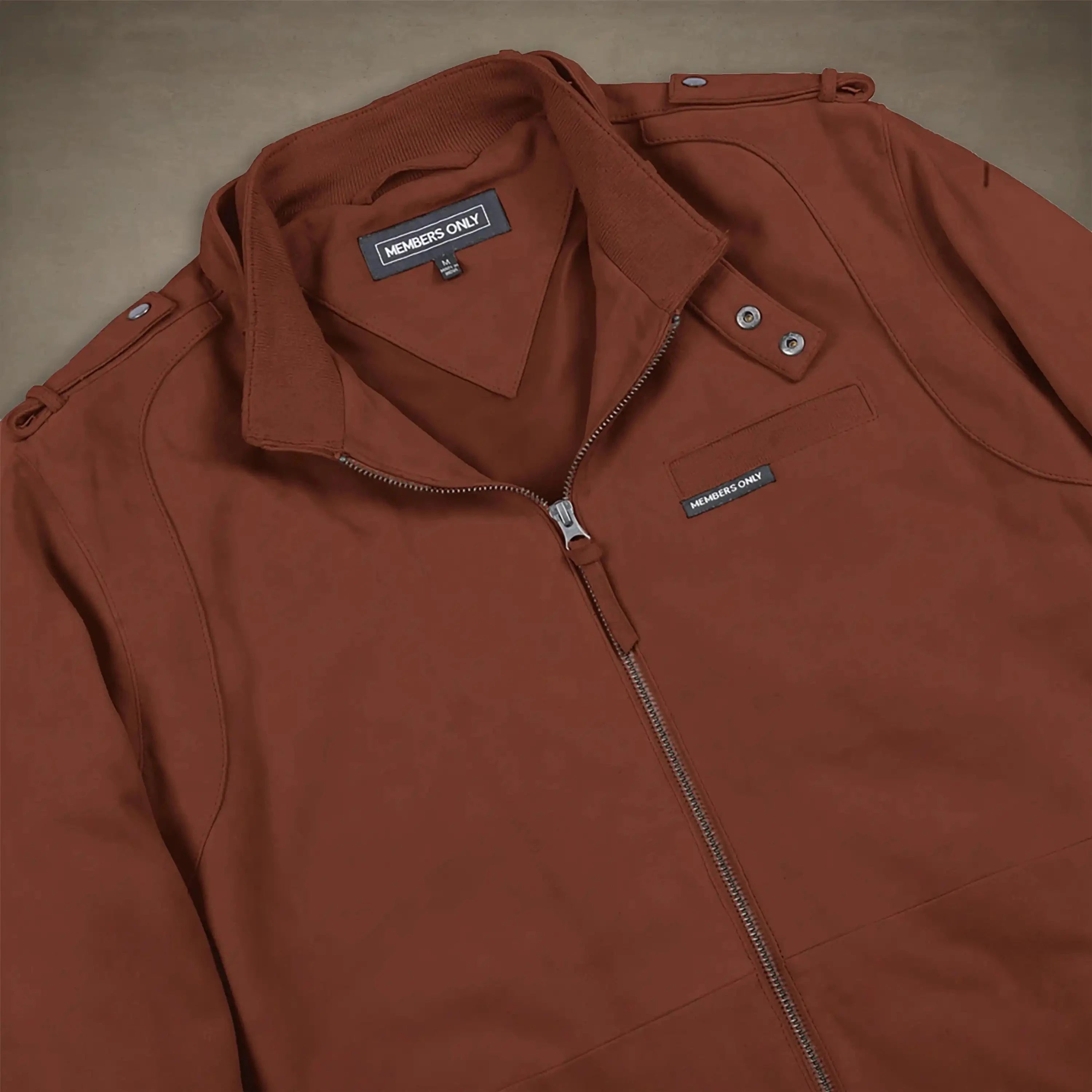 members only soft suede iconic vegan leather jacket for men