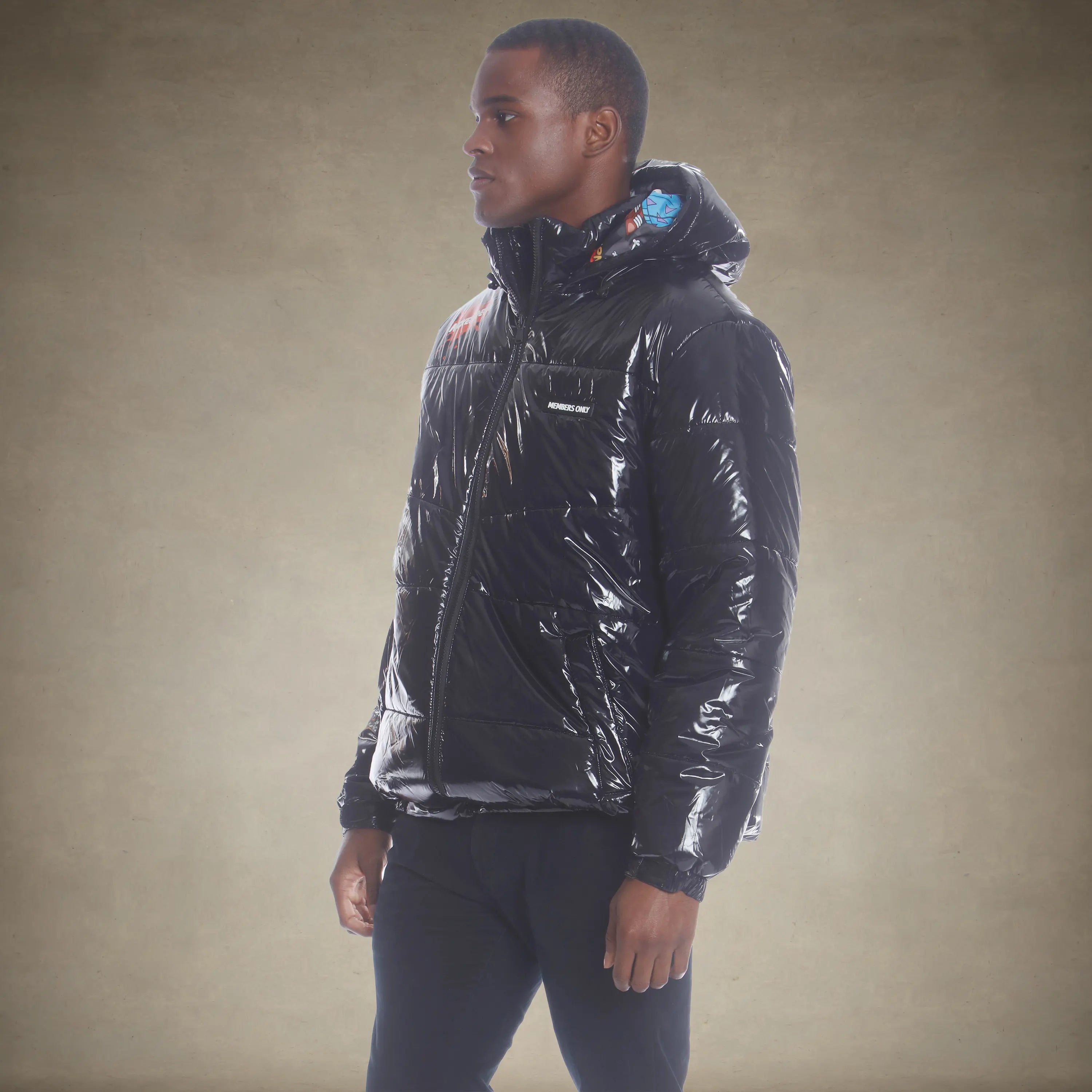 Men's Nickelodeon Shiny Collab Puffer Jacket - FINAL SALE
