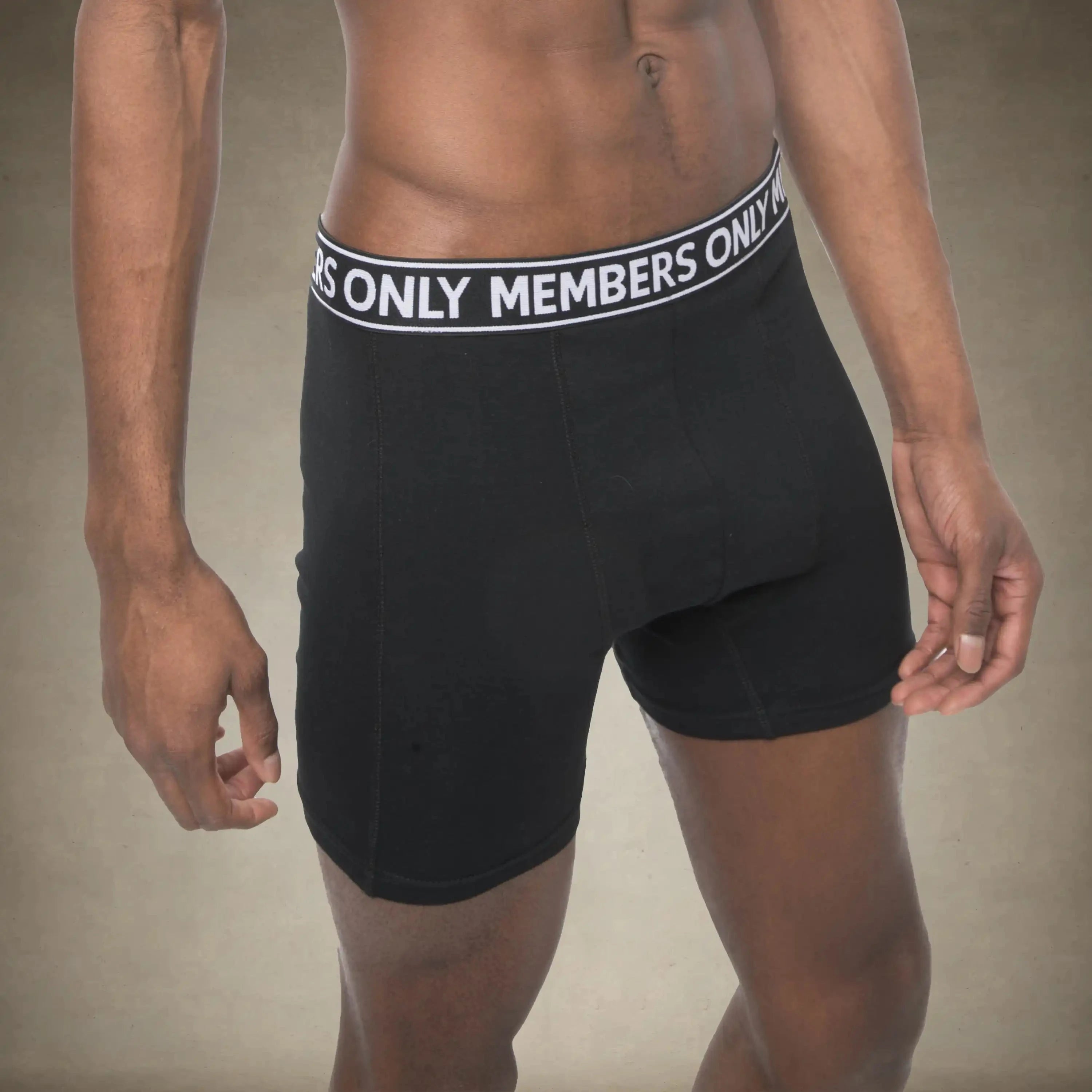 Men's 3PK Cotton Spandex Boxer Brief - Black/White/Grey - FINAL SALE Briefs Members Only®