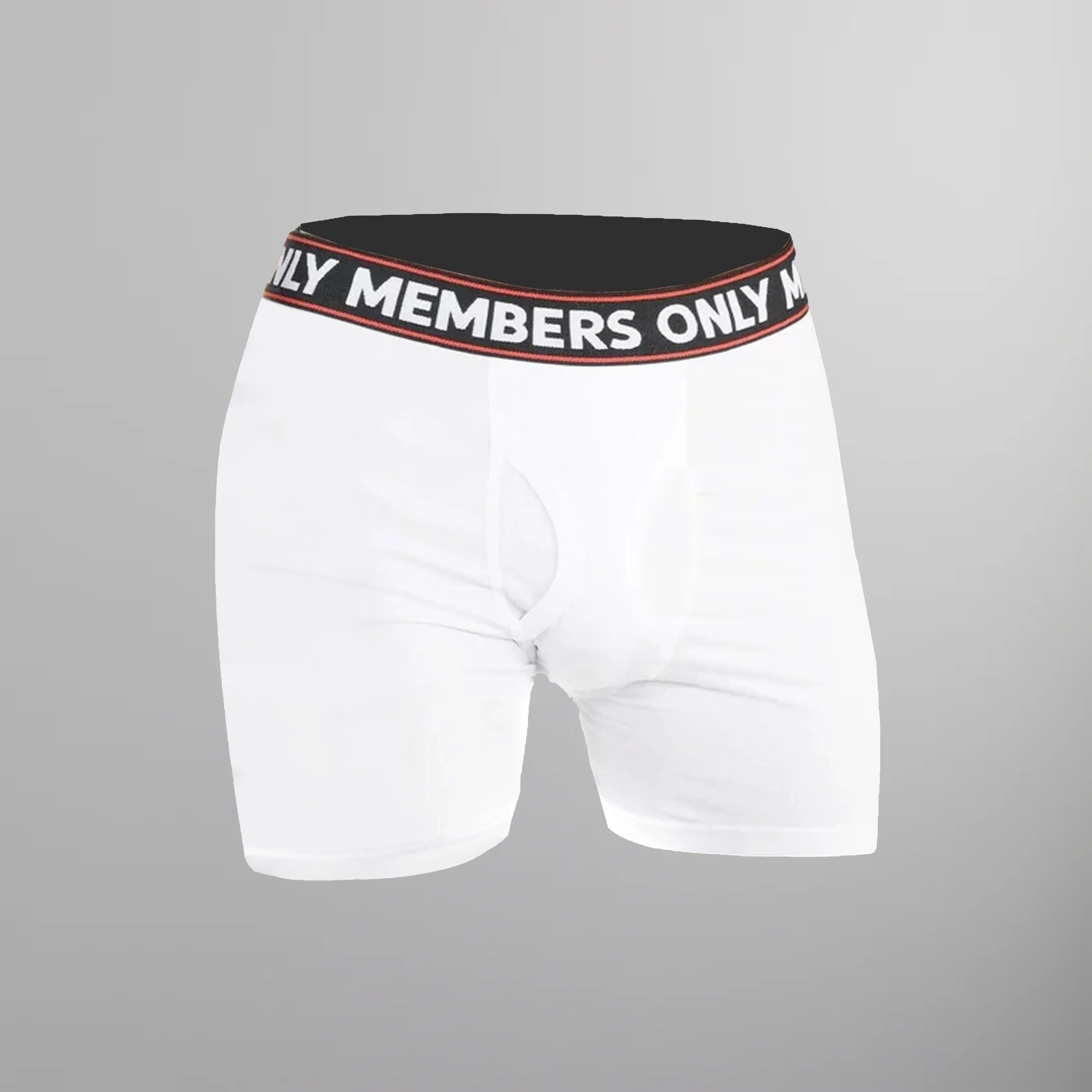 Men's 3 Pack Poly Spandex Athletic Stripe Boxer Briefs - Black White Stripe - FINAL SALE Briefs Members Only®