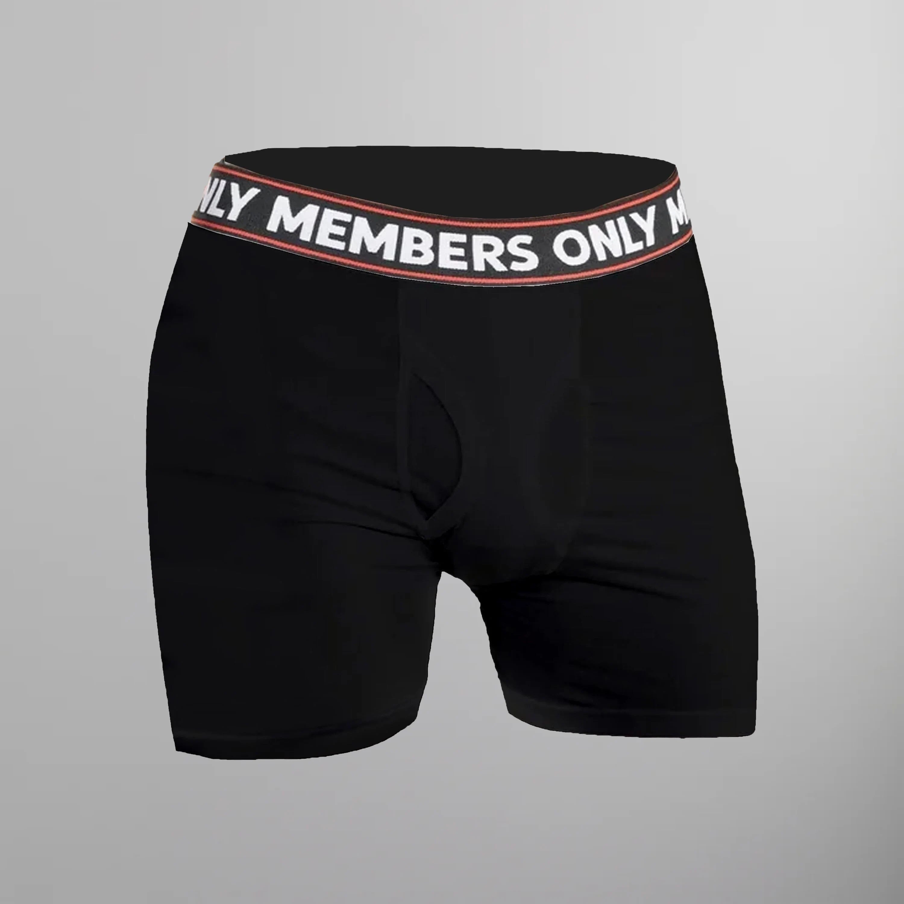 Men's 3 Pack Poly Spandex Athletic Stripe Boxer Briefs - Black White Stripe - FINAL SALE Briefs Members Only®