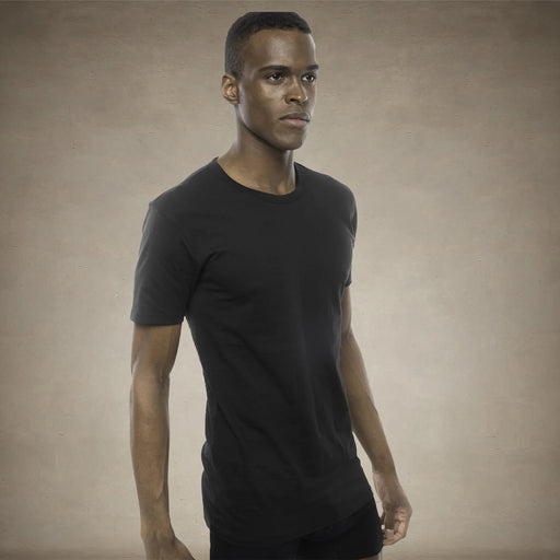 Men's 3PK Cotton Crew Neck T-Shirt - Black - FINAL SALE Men's Sleep Shirt Members Only®