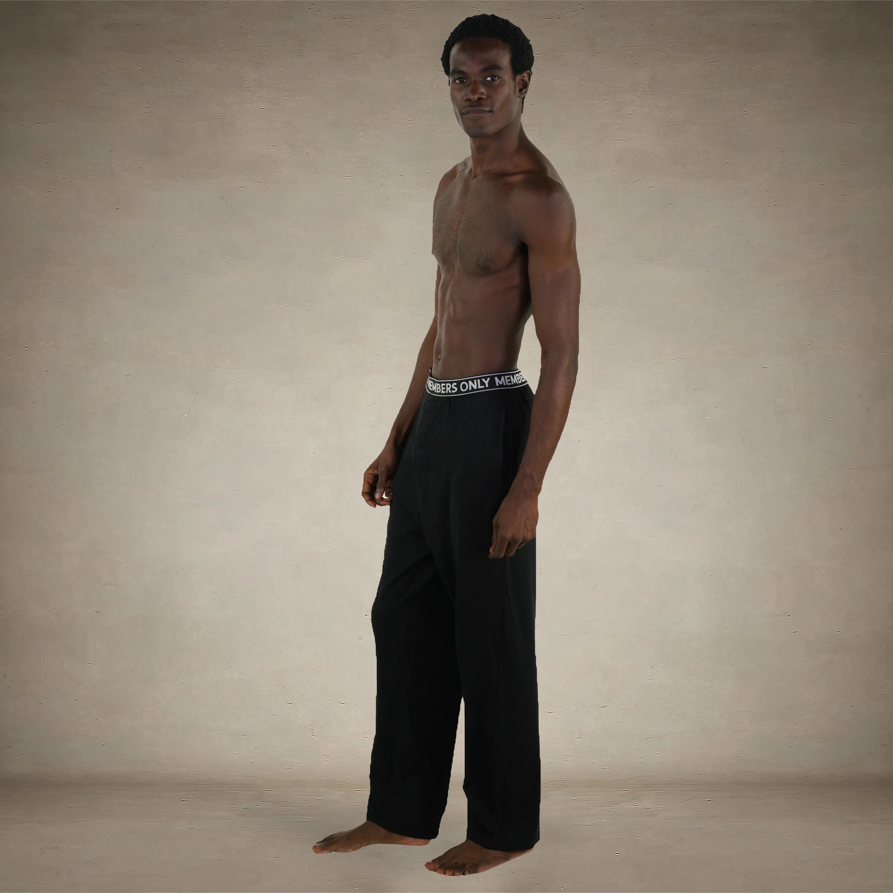 Men's Jersey Sleep Pant Logo Elastic - Black - FINAL SALE Men's Sleep Pant Members Only®