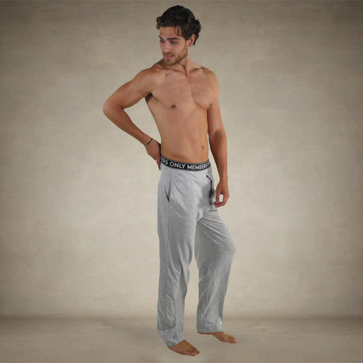 Men's Jersey Sleep Pant Logo Elastic - Grey - FINAL SALE Men's Sleep Pant Members Only®