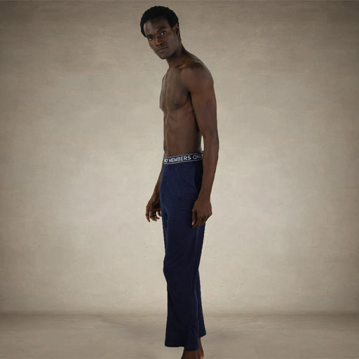 Men's Jersey Sleep Pant Logo Elastic - Navy - FINAL SALE Men's Sleep Pant Members Only®