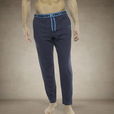 Men's Heather Contrast Elastic Sleep Pants - Blue Turq - FINAL SALE Men's Sleep Pant Members Only® Blue Turq SMALL