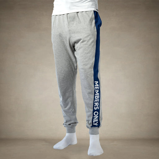 Men's Logo Leg Jersey Sleep Jogger - Grey - FINAL SALE Men's Sleep Pant Members Only® GREY SMALL