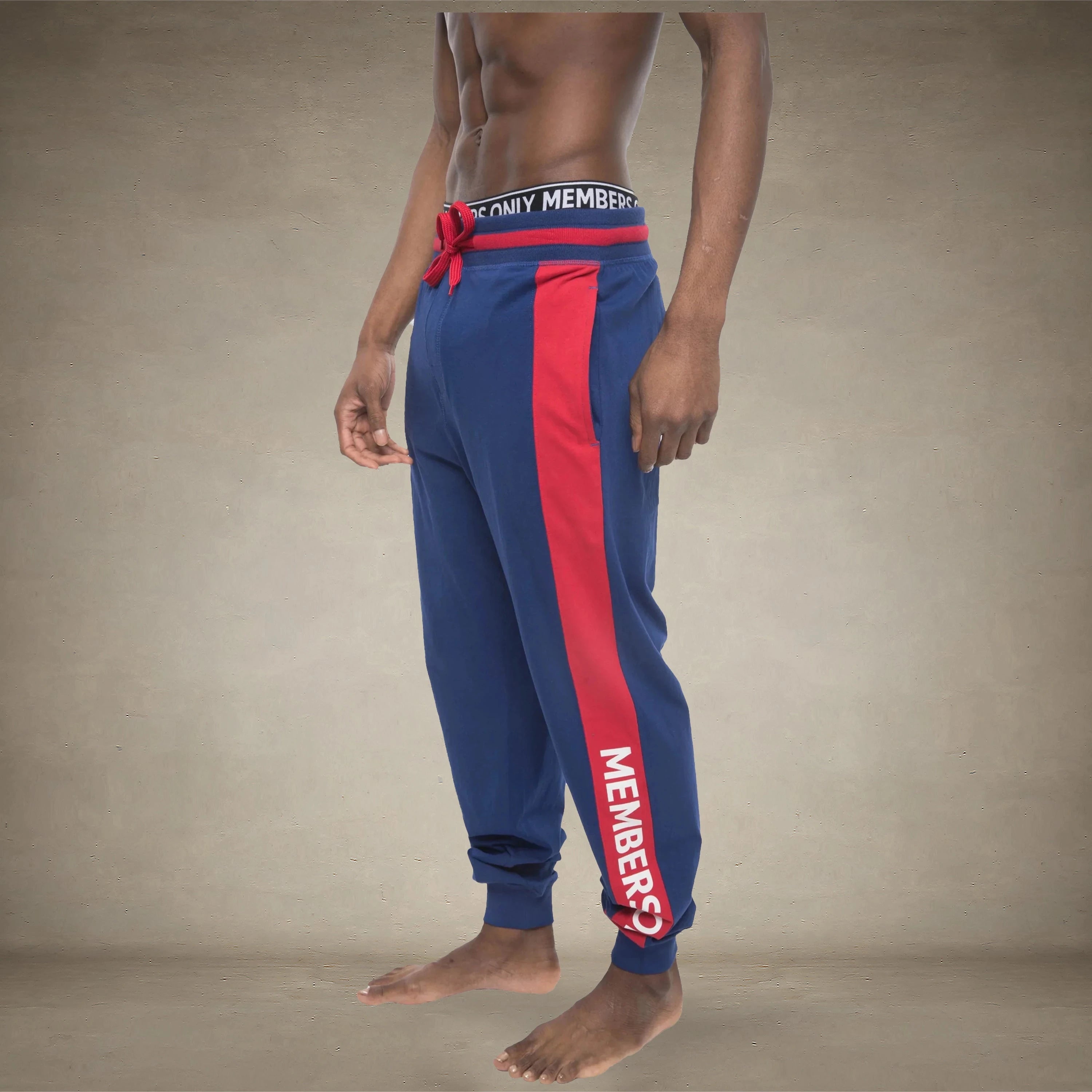 Men's Logo Leg Jersey Sleep Jogger - Royal - FINAL SALE Men's Sleep Pant Members Only®