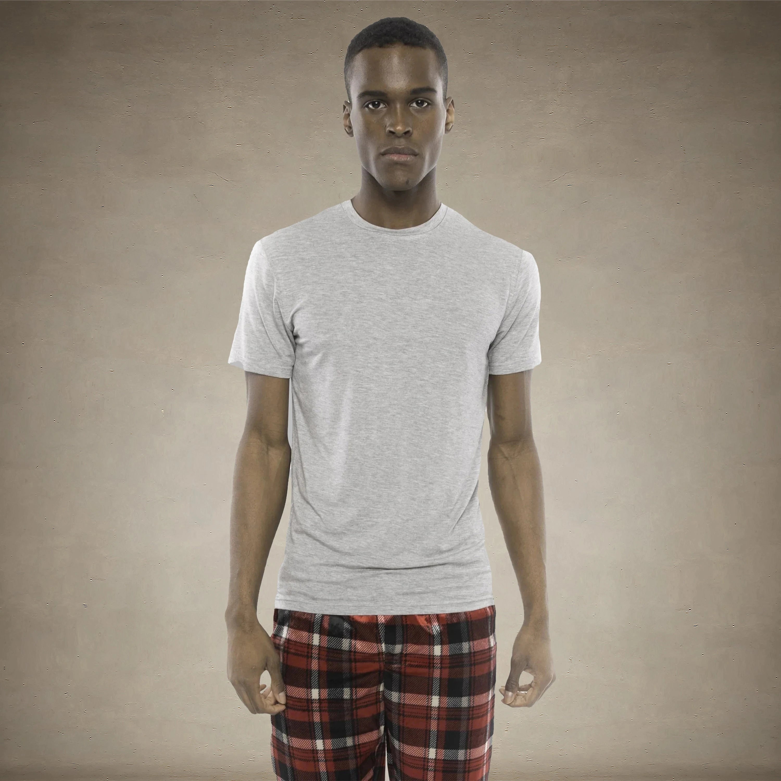 Men's Short Sleeve Bamboo Rayon Sleep Shirt - Grey - FINAL SALE Men's Sleep Shirt Members Only® Grey SMALL