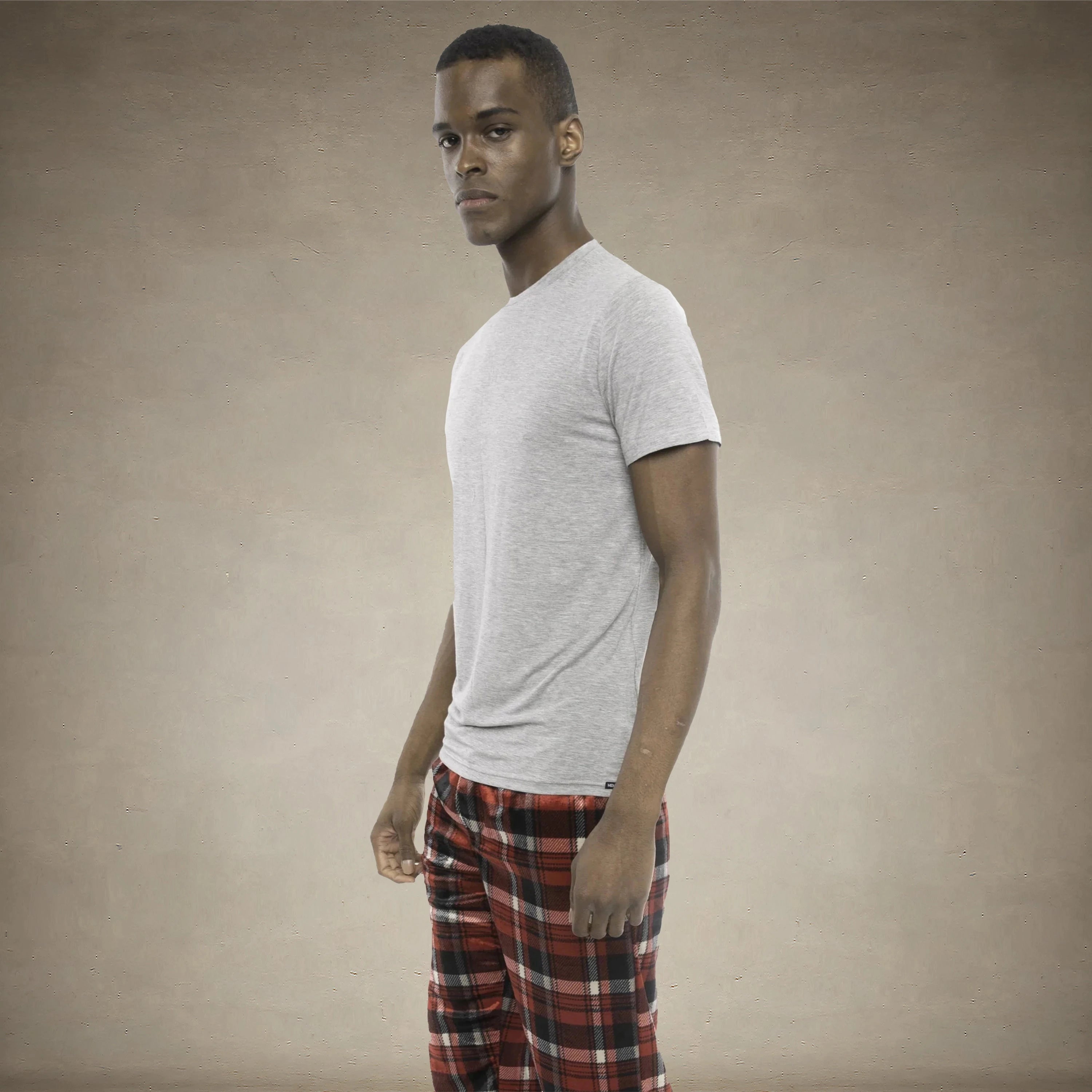 Men's Short Sleeve Bamboo Rayon Sleep Shirt - Grey - FINAL SALE Men's Sleep Shirt Members Only®