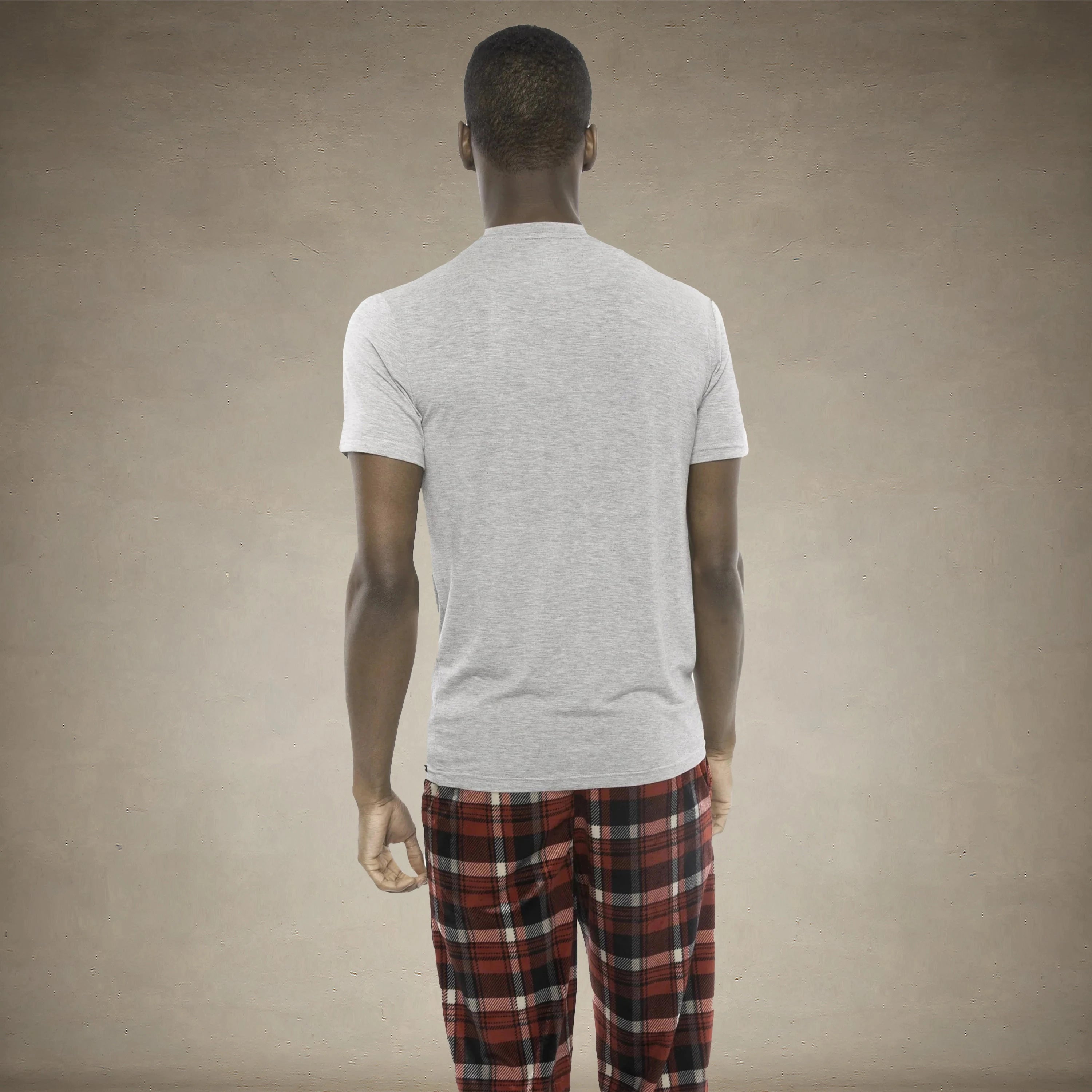 Men's Short Sleeve Bamboo Rayon Sleep Shirt - Grey - FINAL SALE Men's Sleep Shirt Members Only®