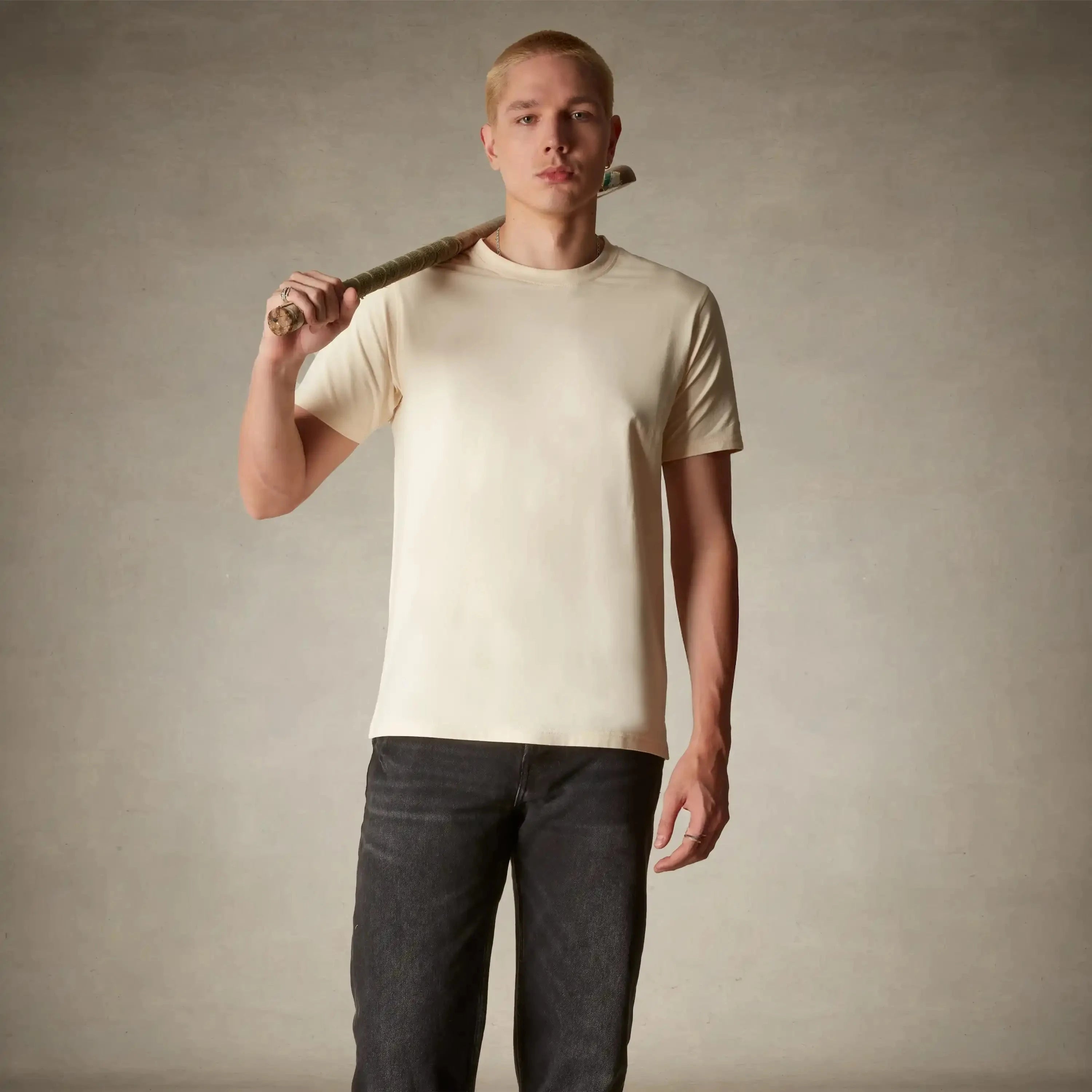 Men’s Crew Neck T-Shirt Members Only® Off-White S