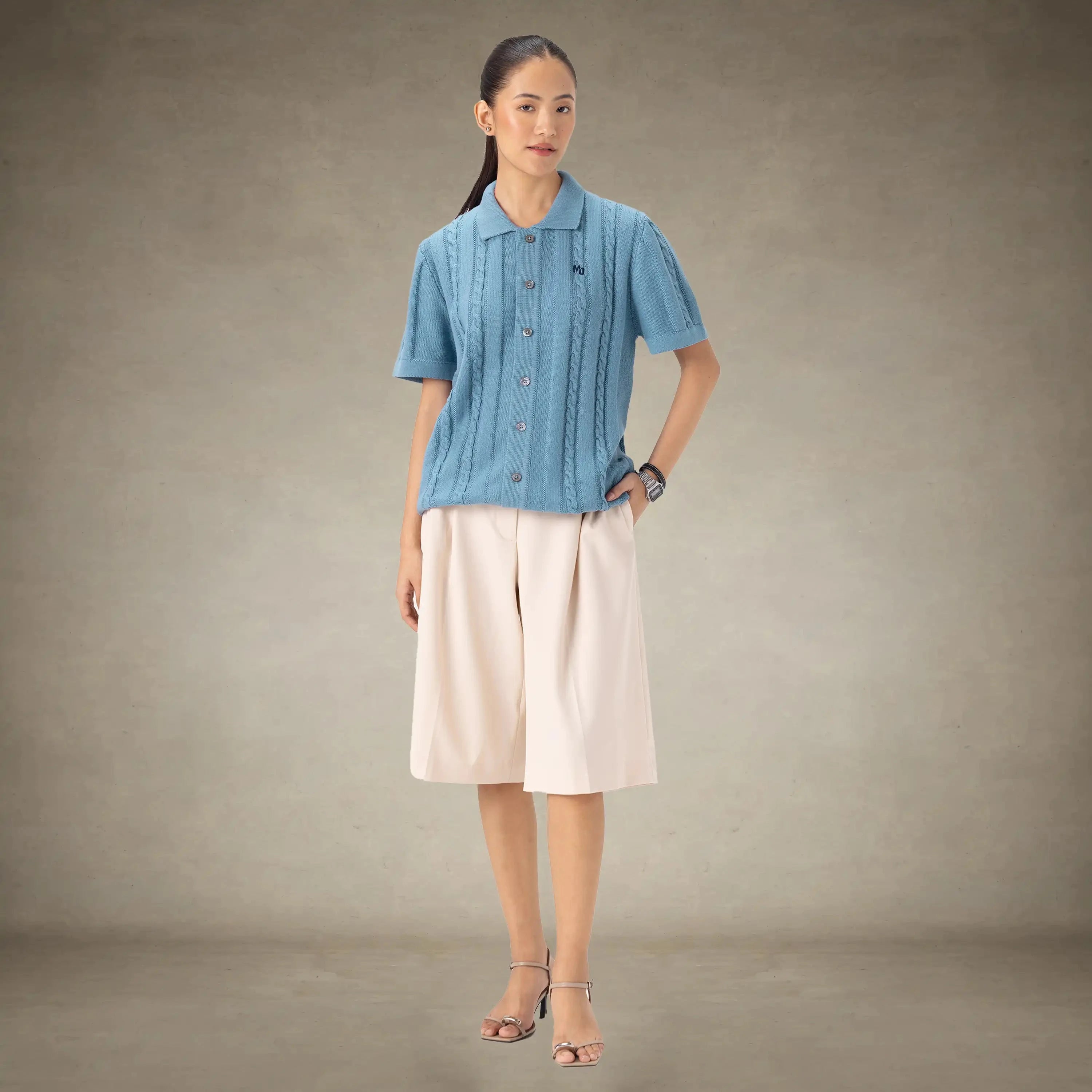 Women's JC Polo Cable Sweater Members Only®