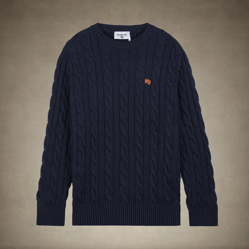 Men's Crew Neck Cable Sweater Members Only®