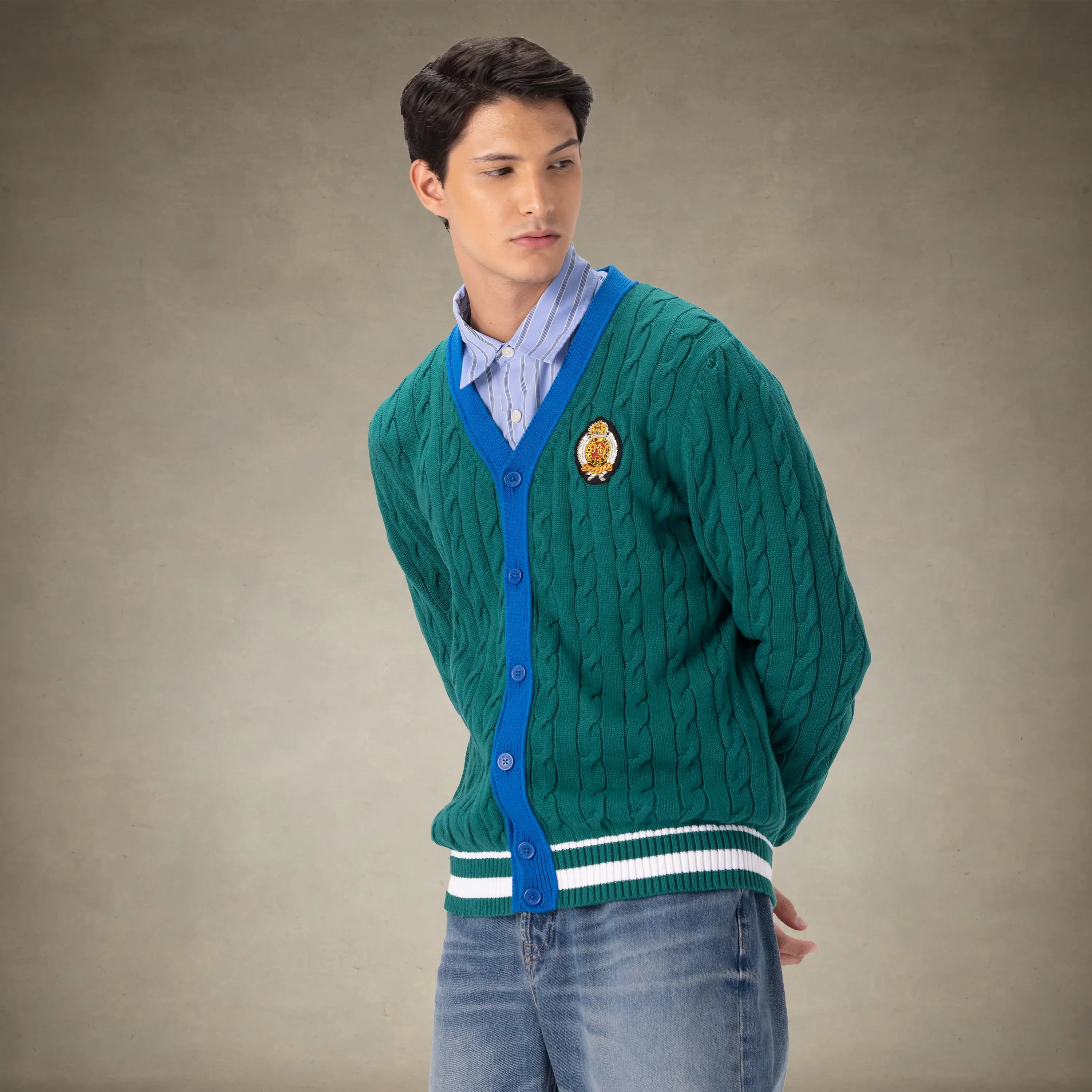 Men's Cable Knit Cardigan