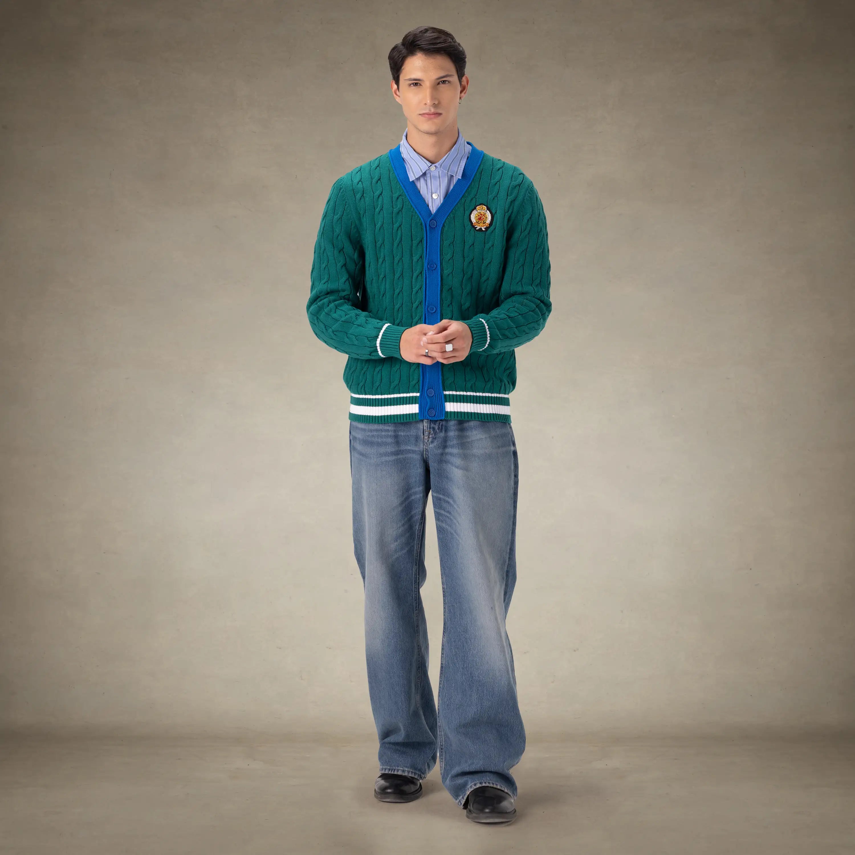 Men's Cable Knit Cardigan