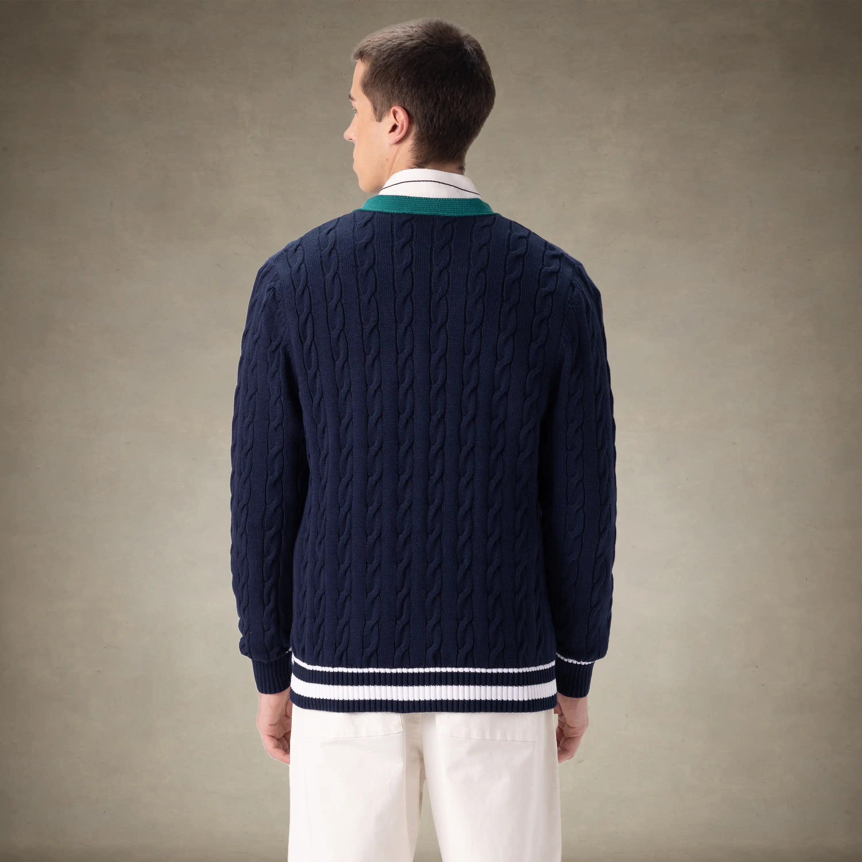 Men's Cable Knit Cardigan