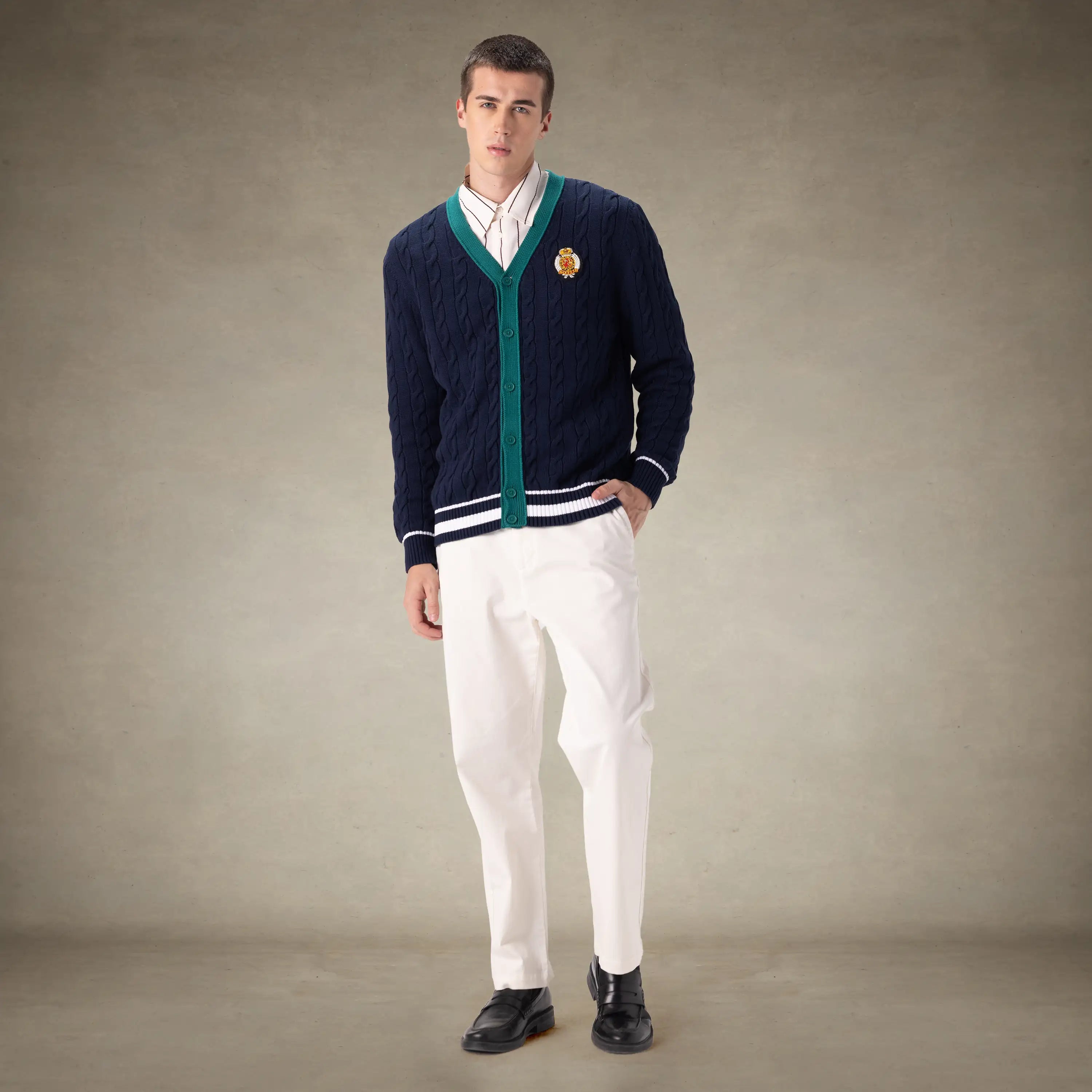 Men's Cable Knit Cardigan