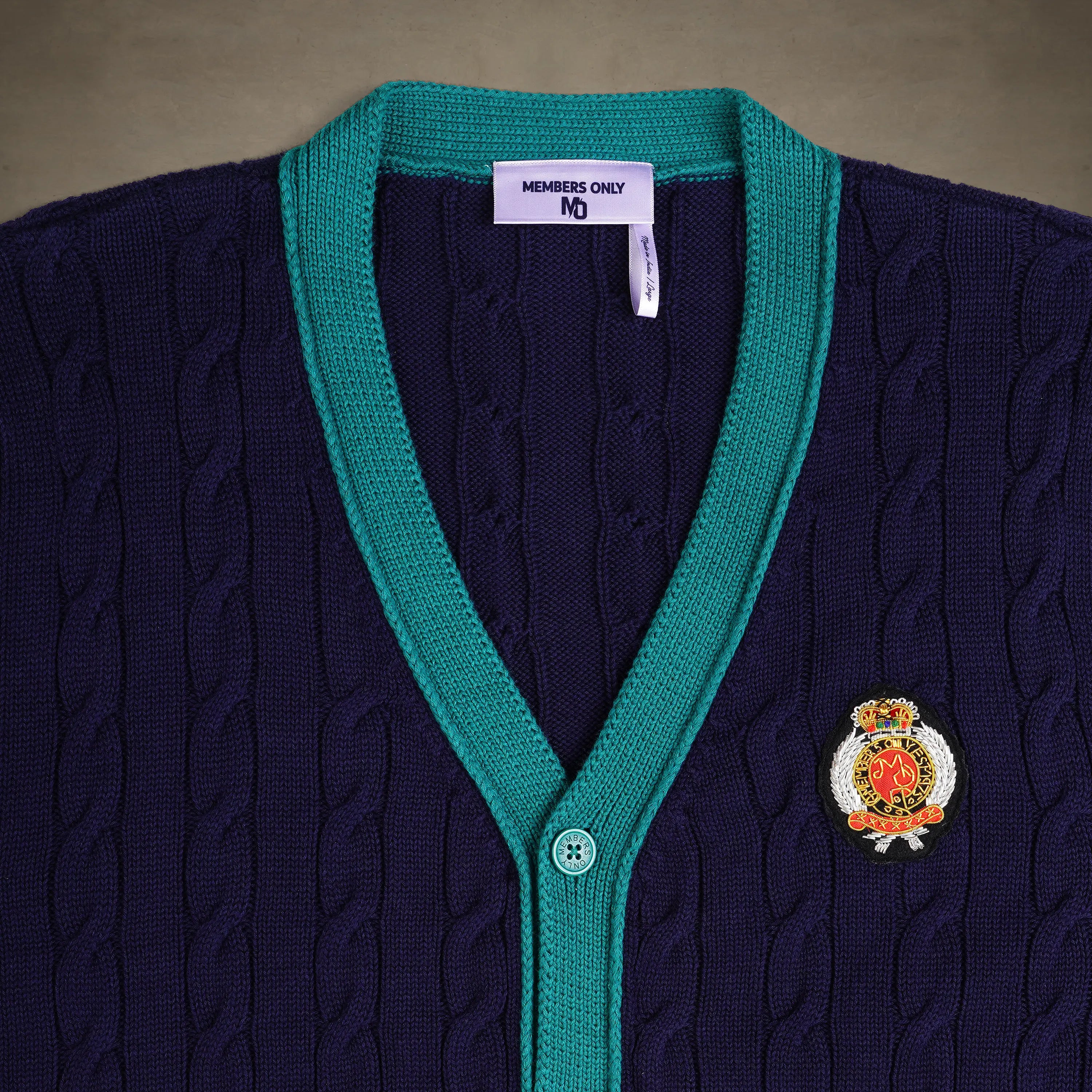 Men's Cable Knit Cardigan