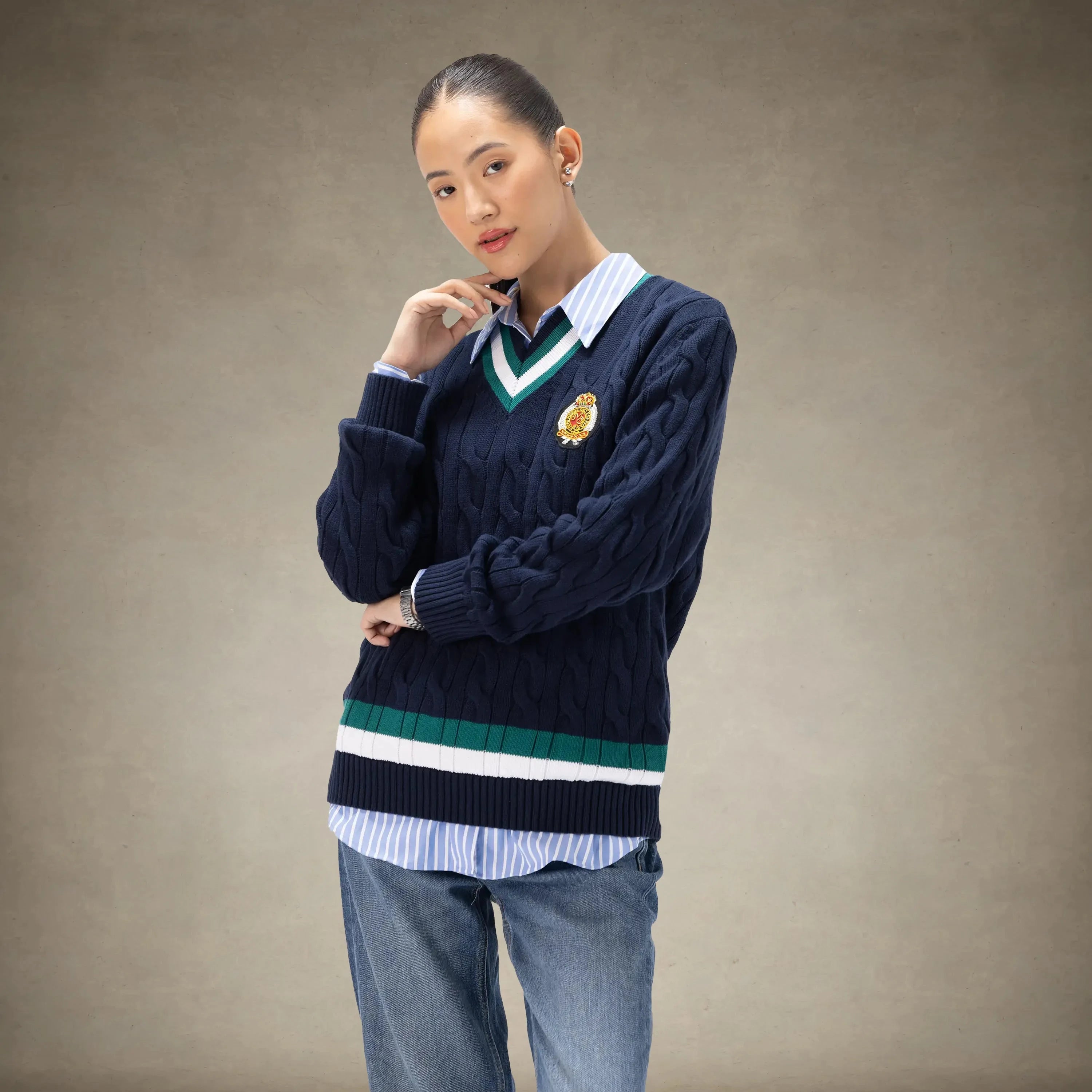 Women's Cable Knit Cricket Sweater Members Only®